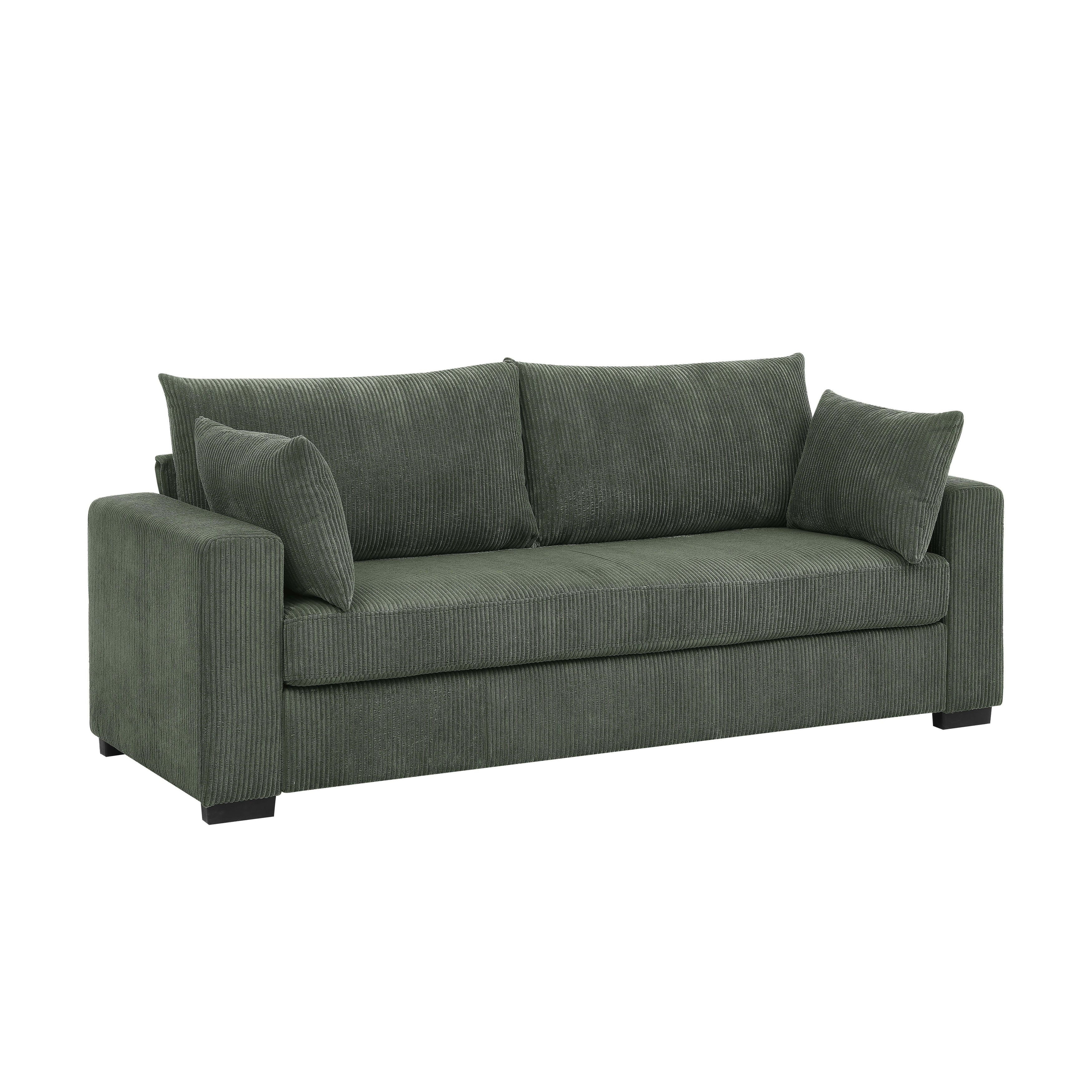 Coastal Style Corduroy Sofa - 31 D x 79 W x 34 H