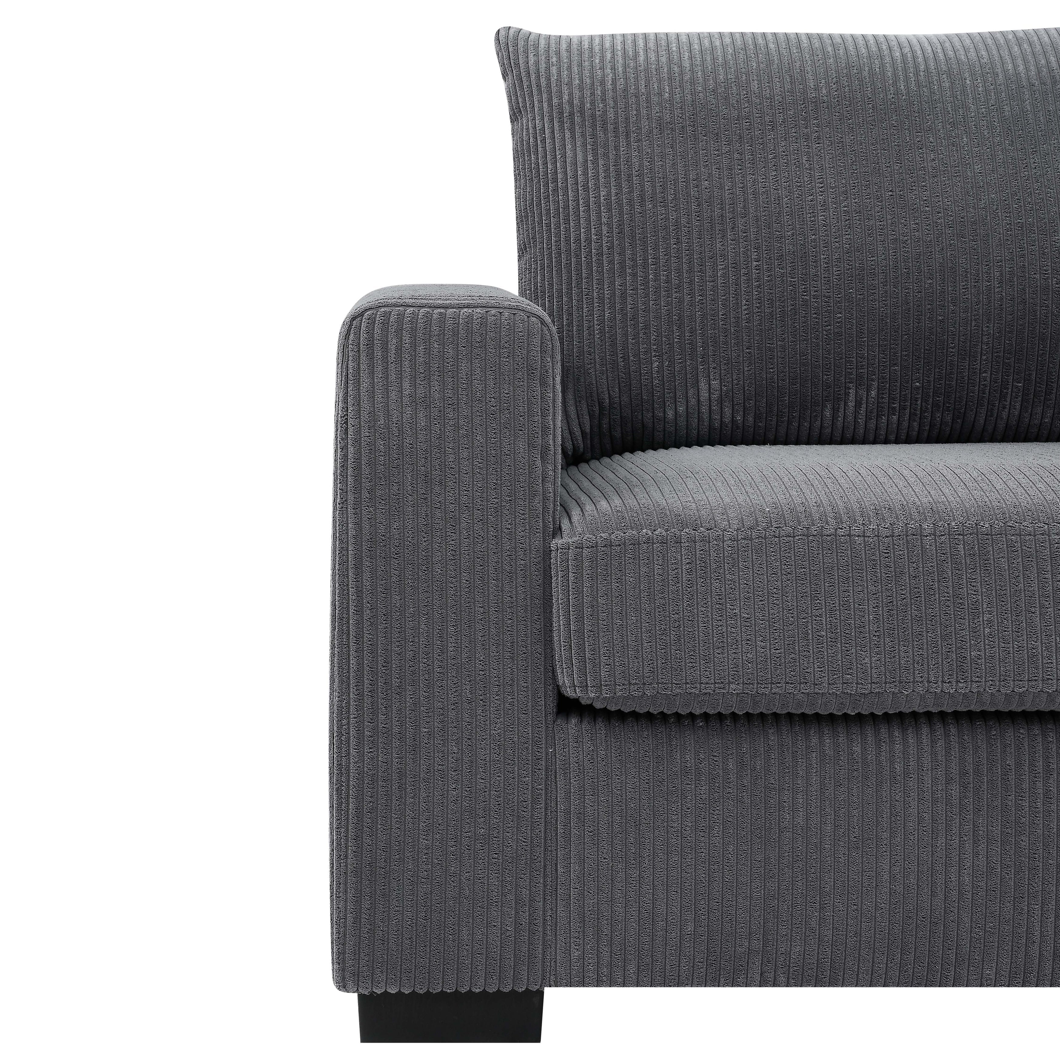 Coastal Style Corduroy Sofa - 31 D x 79 W x 34 H