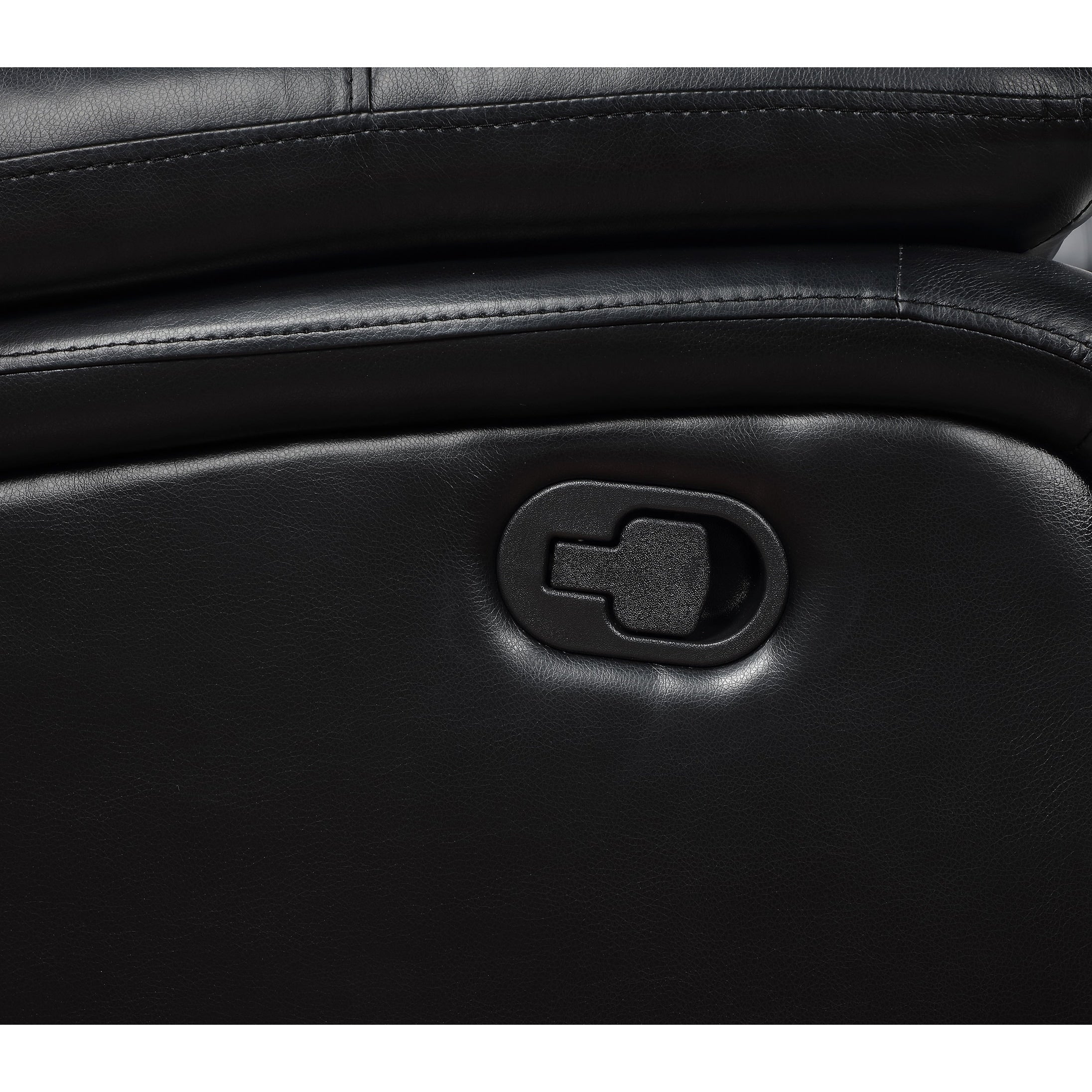 Camila Transitional Leatherette Upholstered Motion Reclining Sofa
