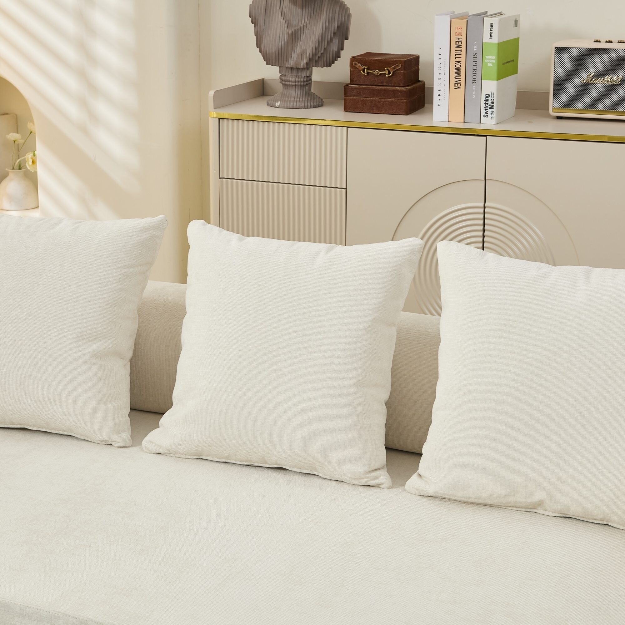Comfy Convertible Folding Mattress Couch,Floor Sofa Bed, Chenille Floor Sofa With Armrest, Floor Sofa Lounge Couch