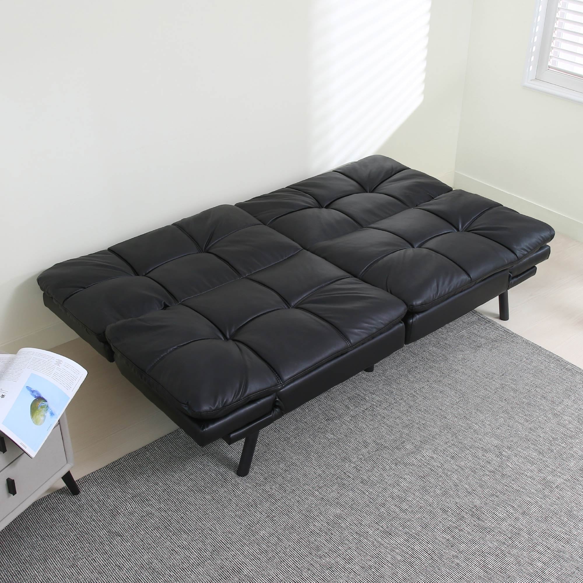 Convertible Futon Couch Bed, Modern Folding Sleeper Sofa
