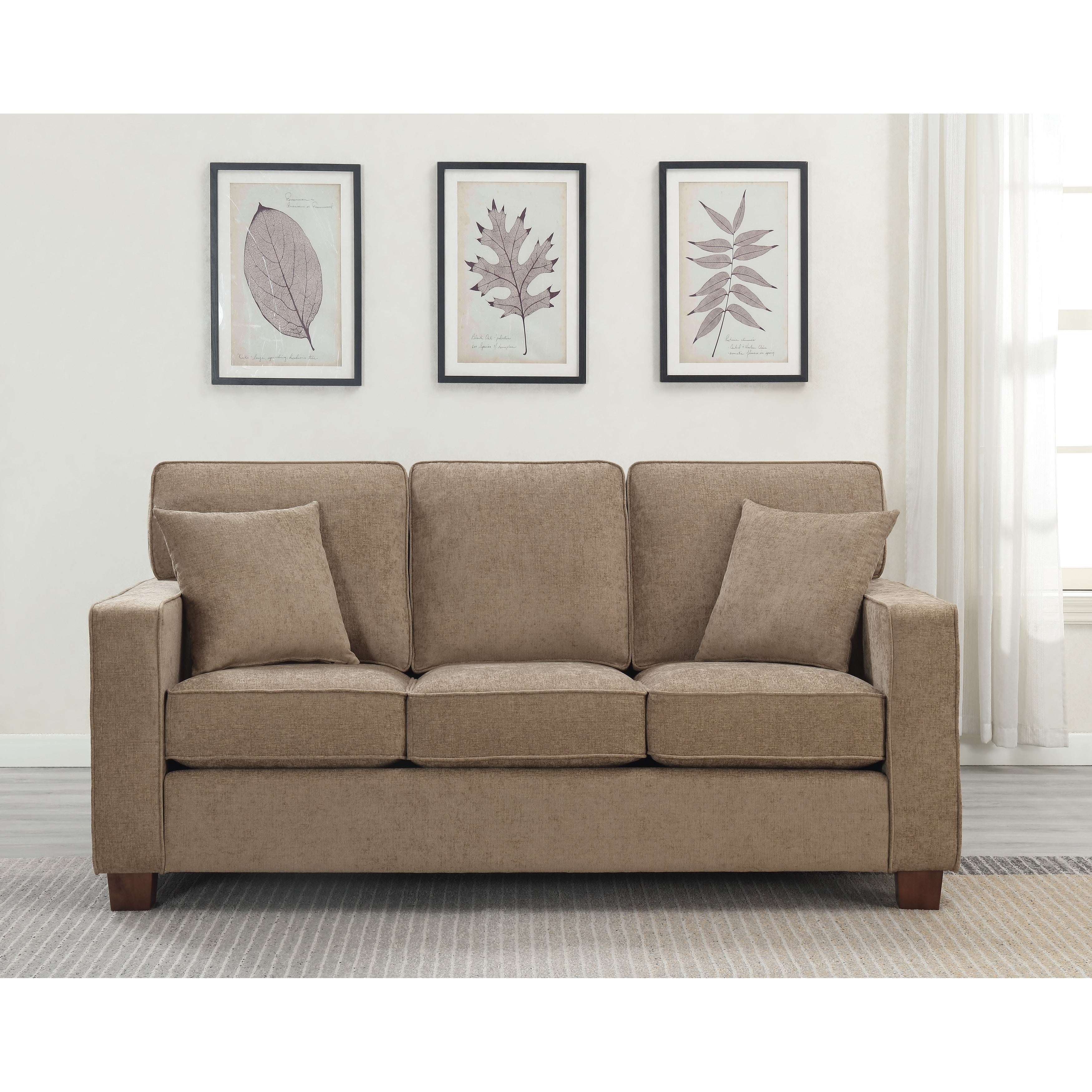 Copper Grove Sagarejo Sleek Contemporary 3-seat Sofa