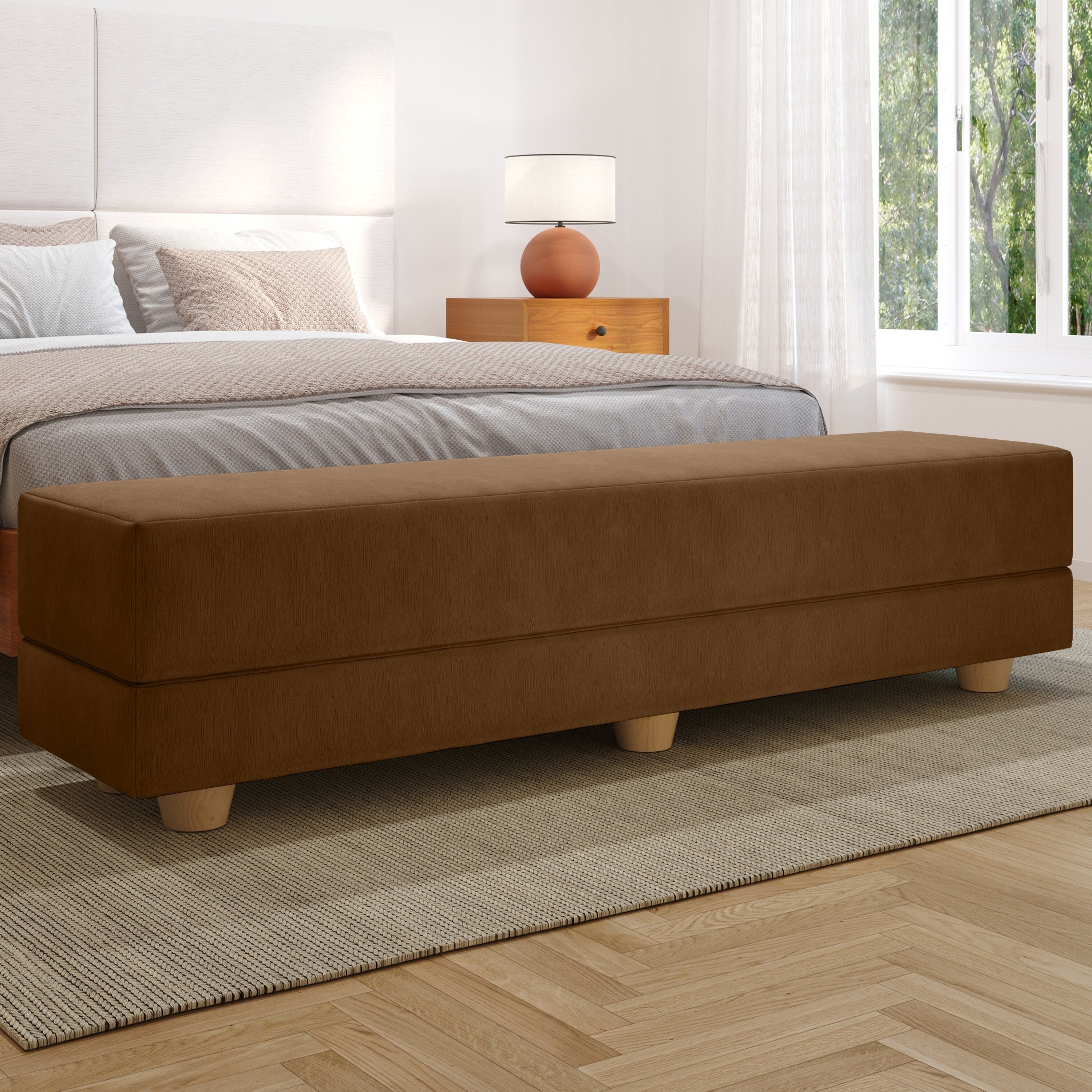 Jaxx Camden Convertible Bed Bench / Fold-Out Twin Guest Bed