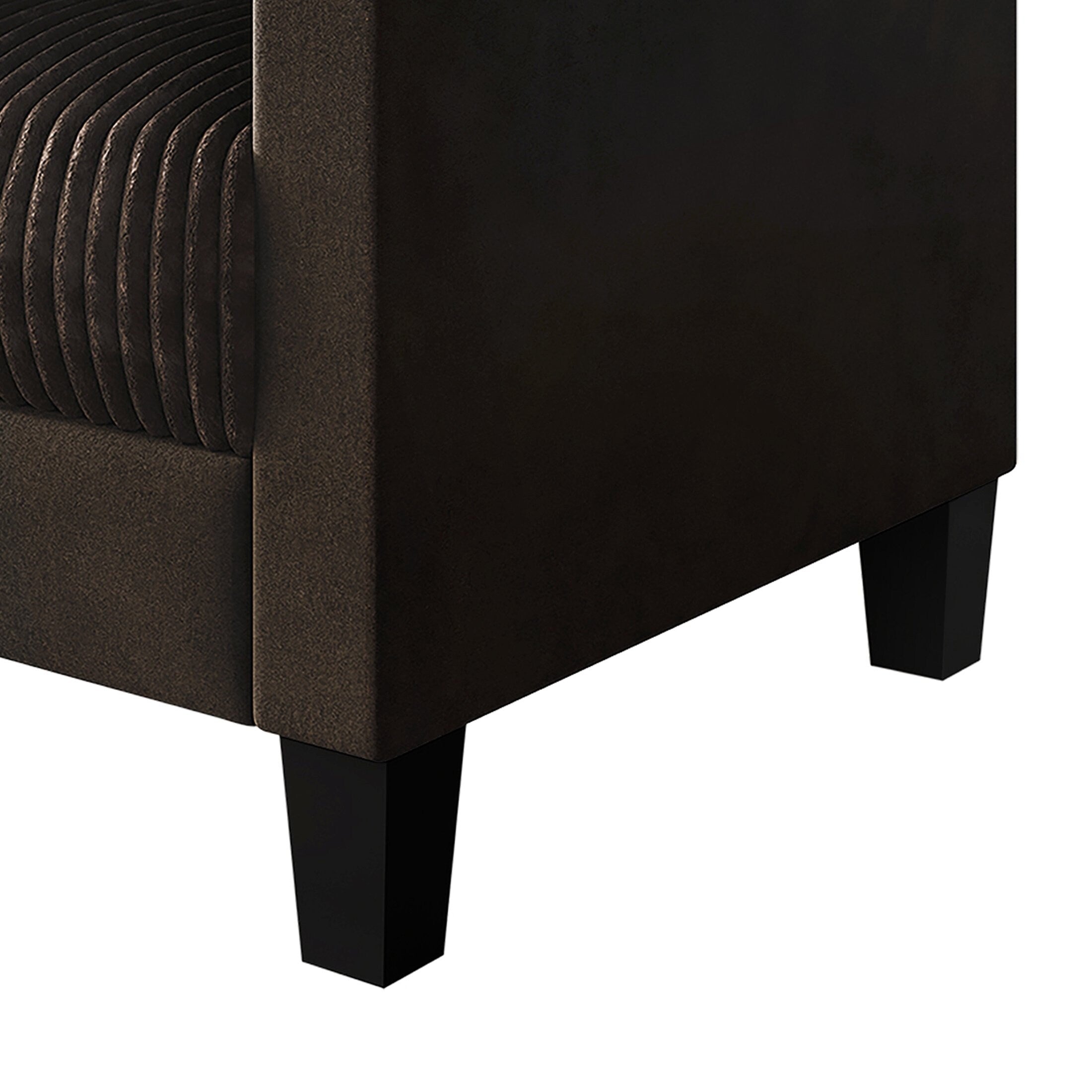 CraftPorch Corduroy Mid-Century Modern Velvet Upholstered Sofa