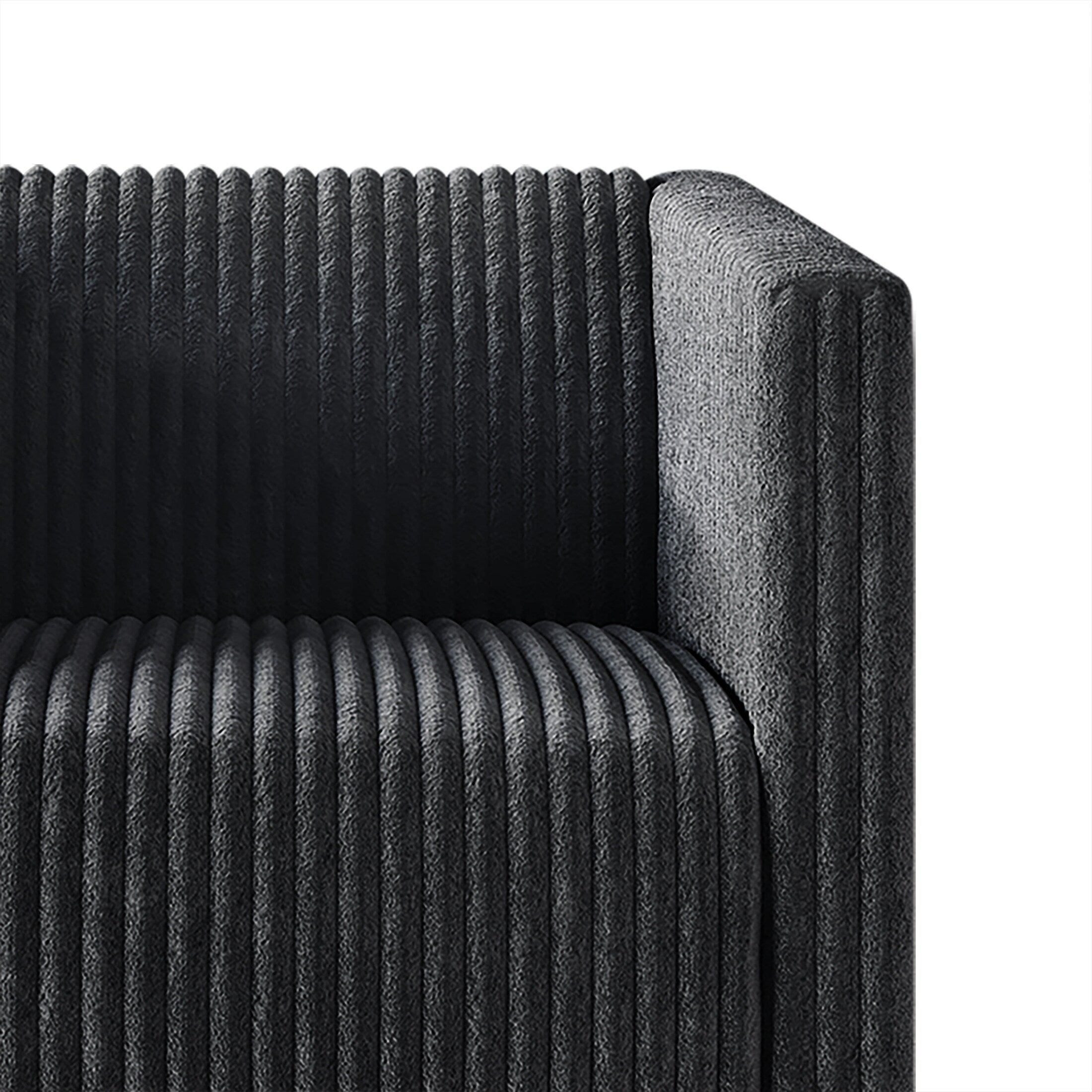 CraftPorch Corduroy Modern and Glamorous Velvet Upholstered Sofa