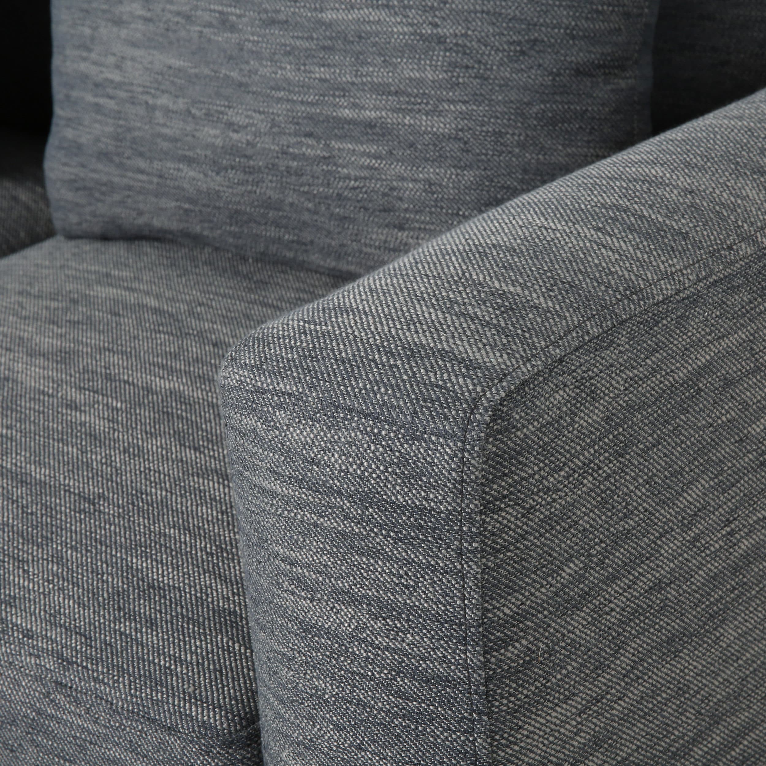 Elliston Fabric Contemporary 3-seater Sofa with Accent Pillows by Christopher Knight Home