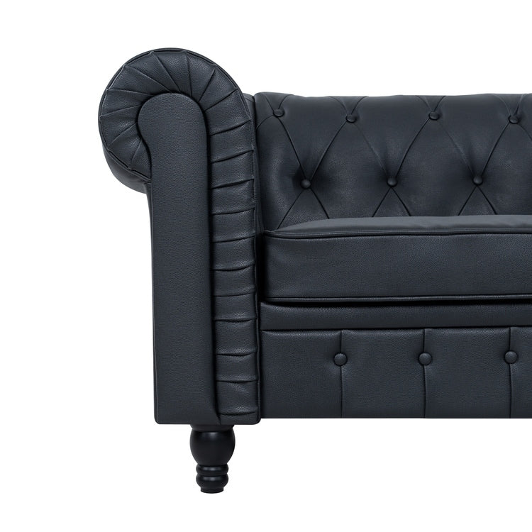 Elegance Chesterfield Sofa, Luxurious Comfort for Cozy Living Rooms, Mid-Century Modern couch, Elegance, 3-Seater Sofa