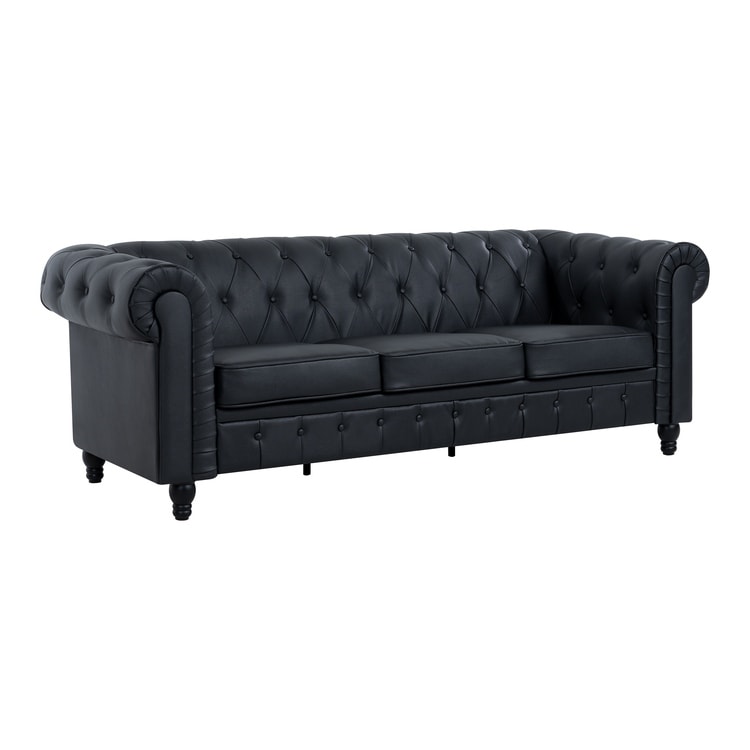 Elegance Chesterfield Sofa, Luxurious Comfort for Cozy Living Rooms, Mid-Century Modern couch, Elegance, 3-Seater Sofa