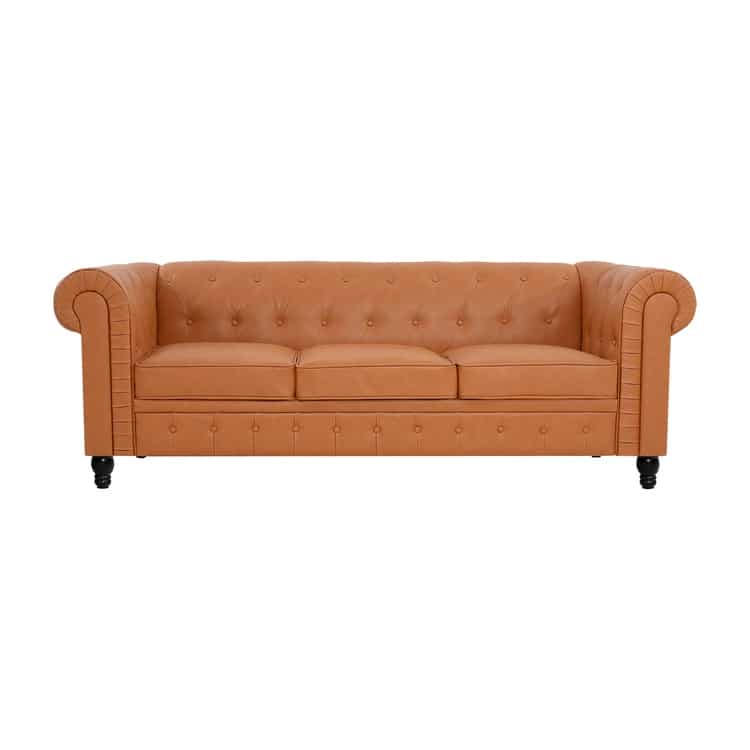Elegance Chesterfield Sofa, Luxurious Comfort for Cozy Living Rooms, Mid-Century Modern couch, Elegance, 3-Seater Sofa
