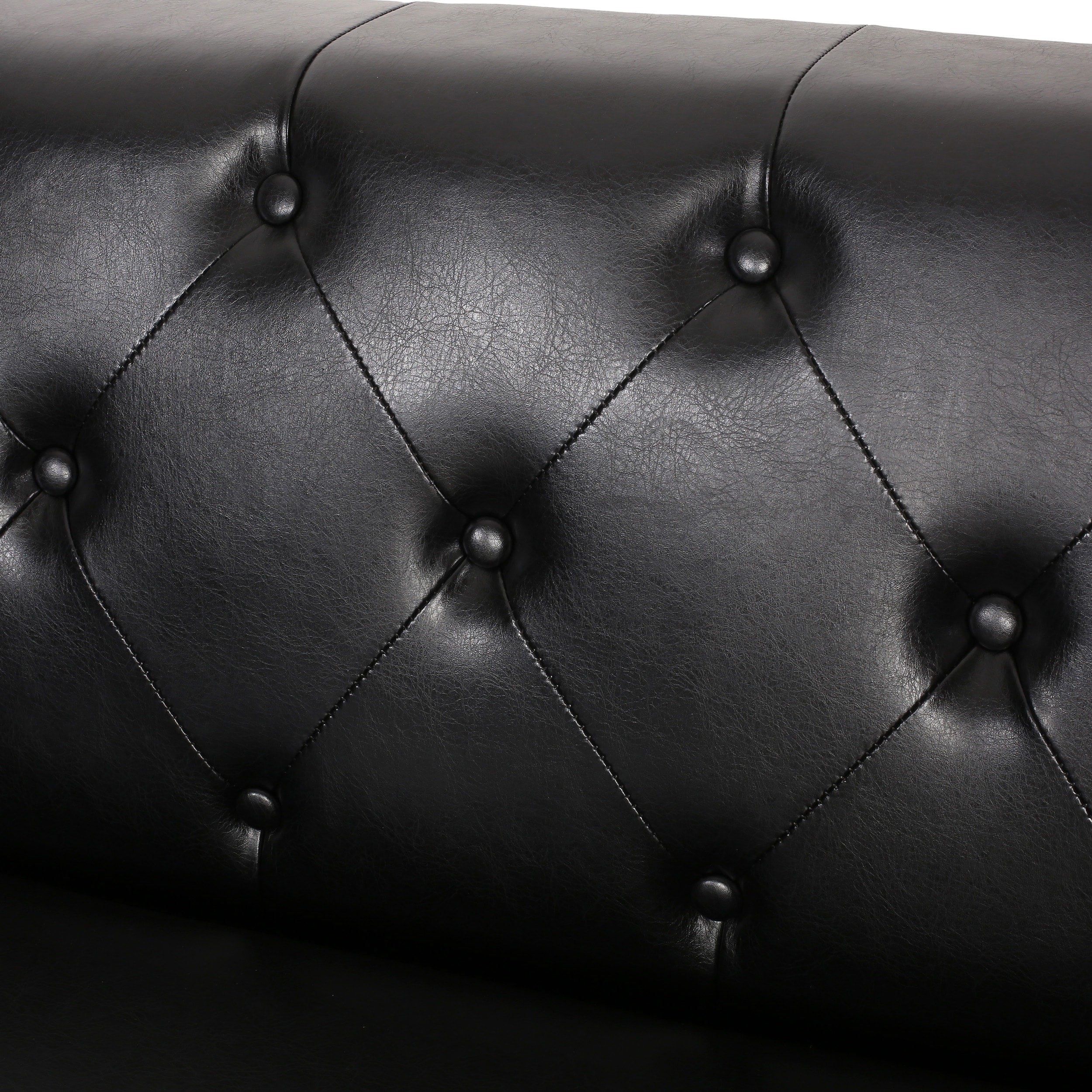 Faraway Modern Tufted Sofa w/ Accent Pillows by Christopher Knight Home