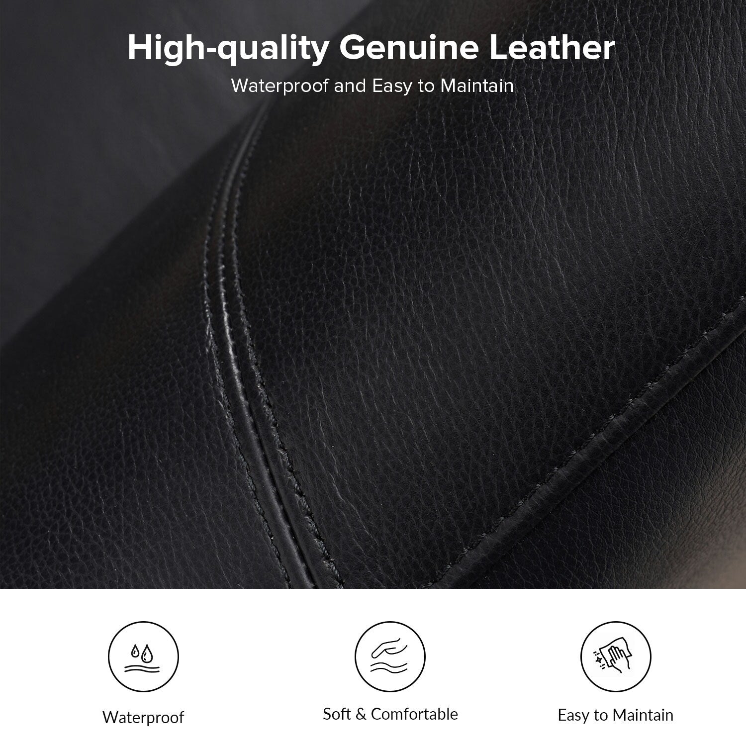 Franco Traditional 60 Wide Genuine Leather Sofa by HULALA HOME