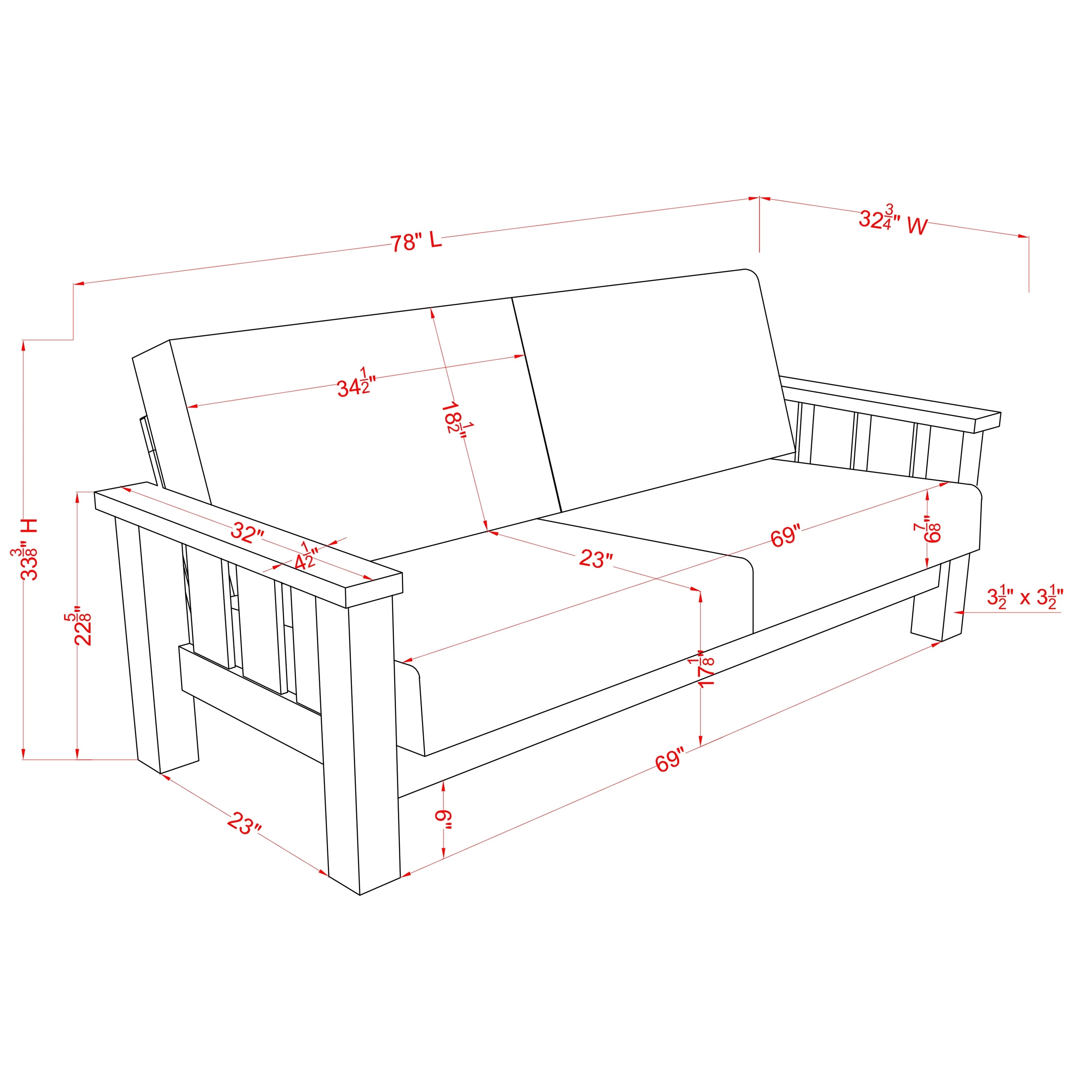 Jimo Farmhouse Rustic Oak Fabric Upholstered Wooden Arms Sofa by Furniture of America