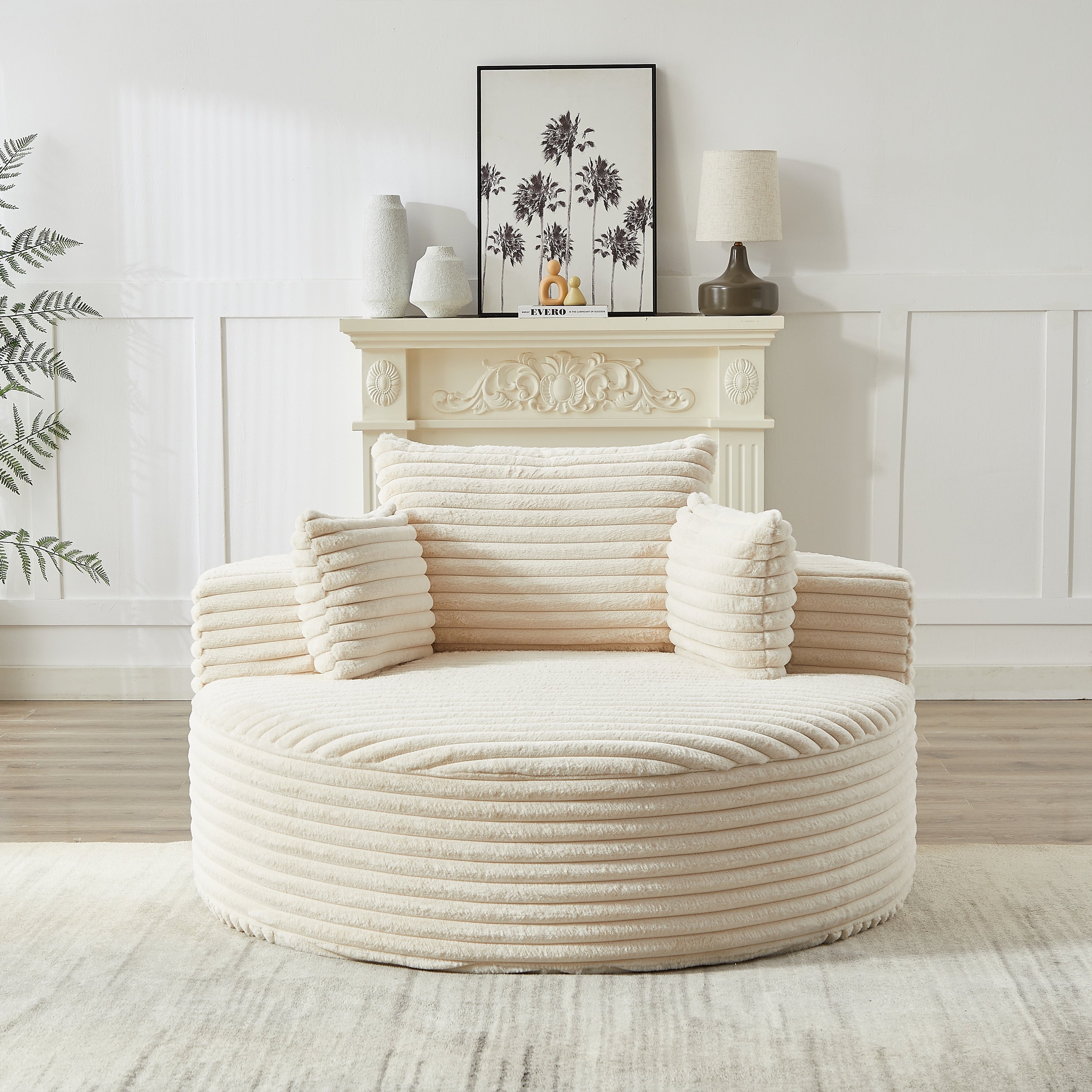 GDFStudio - Emberwood Corduroy Single Sofa Cloud Recliner