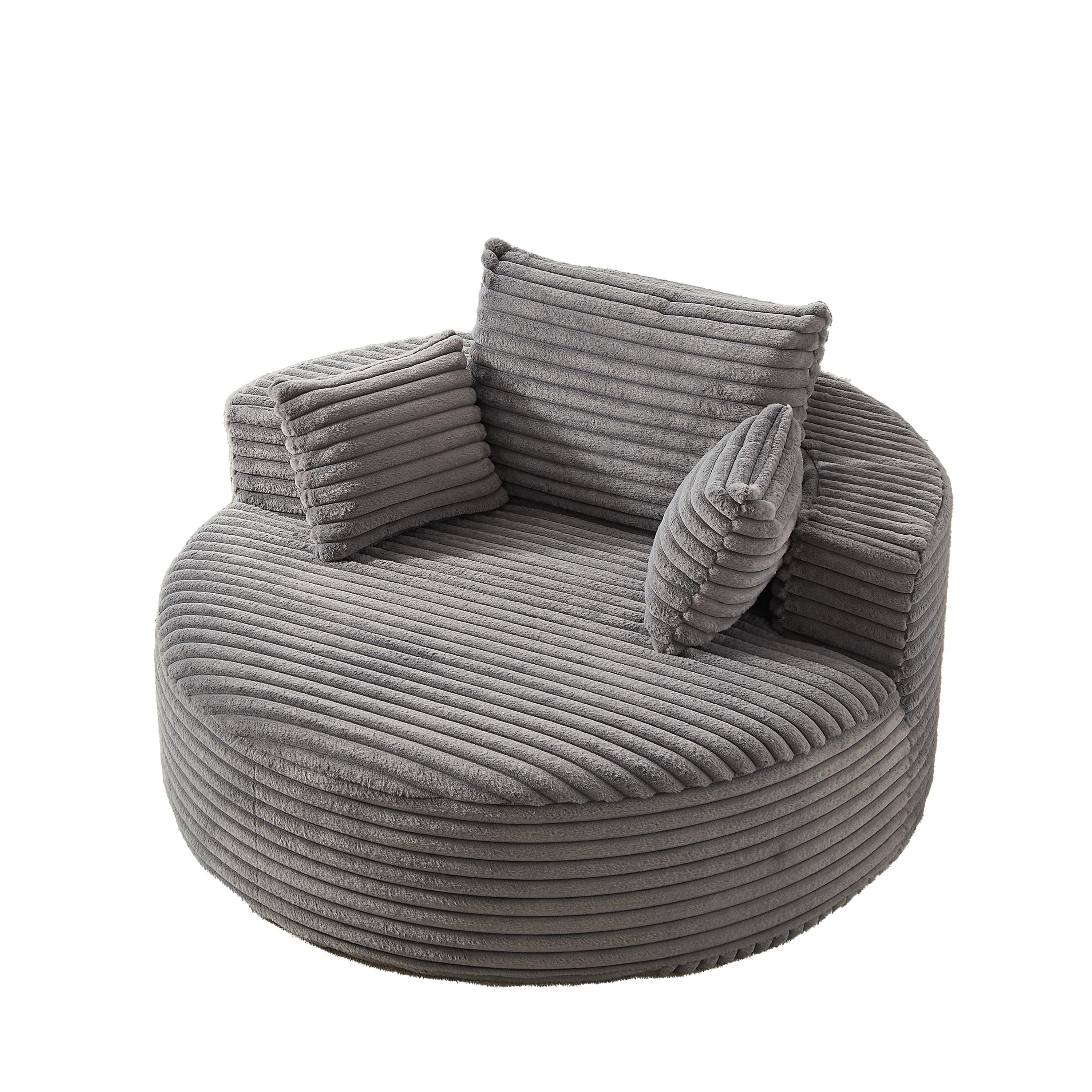GDFStudio - Emberwood Corduroy Single Sofa Cloud Recliner