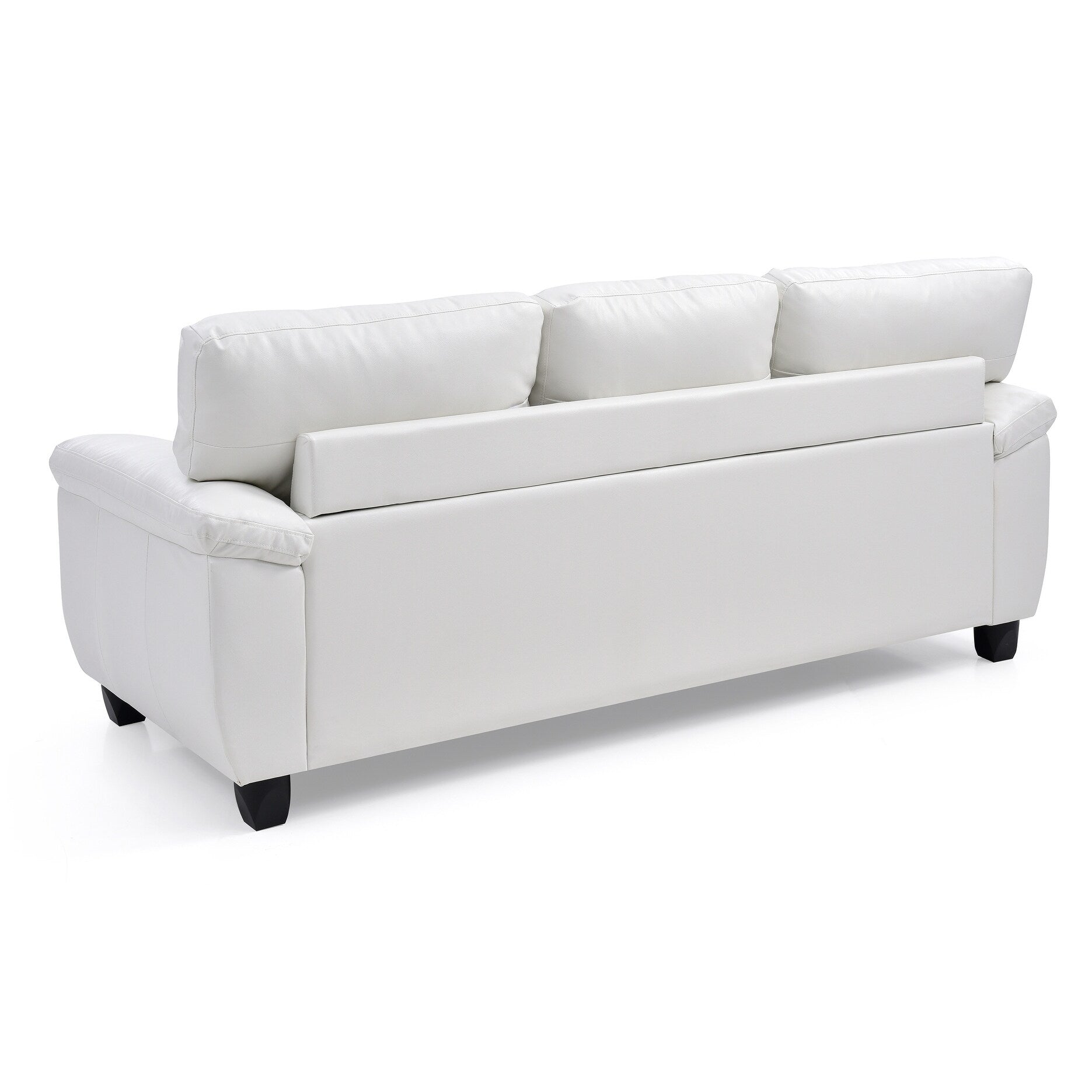 Gallant 78 in. W Flared Arm Faux Leather Straight Sofa - 33L x 78W x 35H