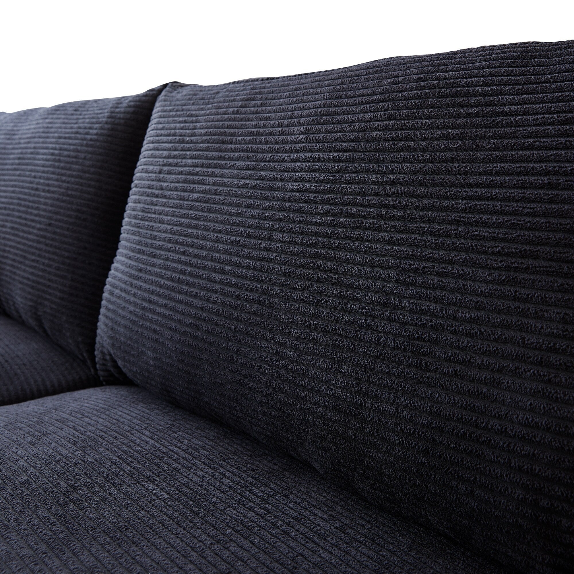 HOOOWOOO Mid-Century Modern Upholstered Sofa Couch with Rolled Pillows