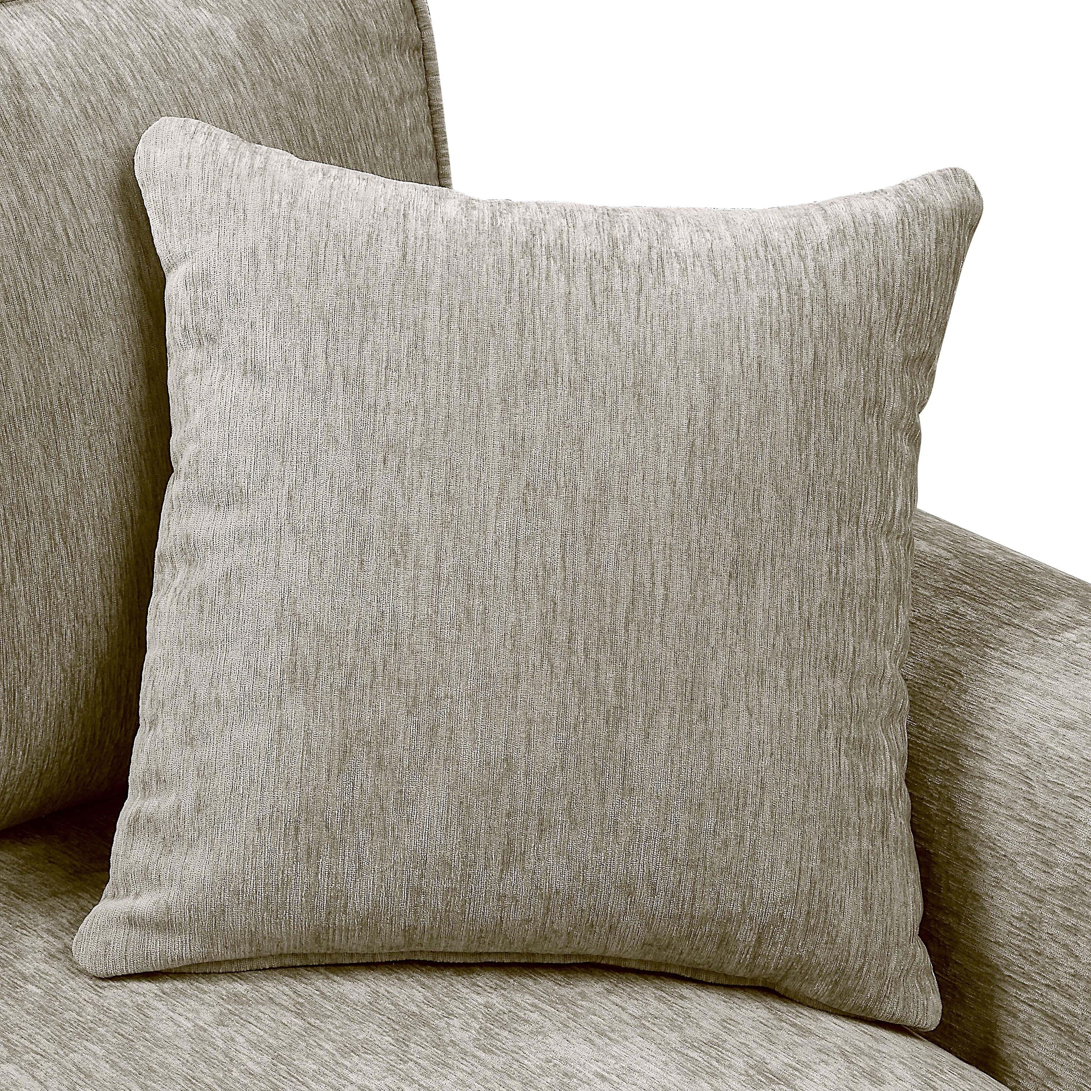 Igny Traditional Chenille Upholstered Rolled Arms Sofa by Furniture of America