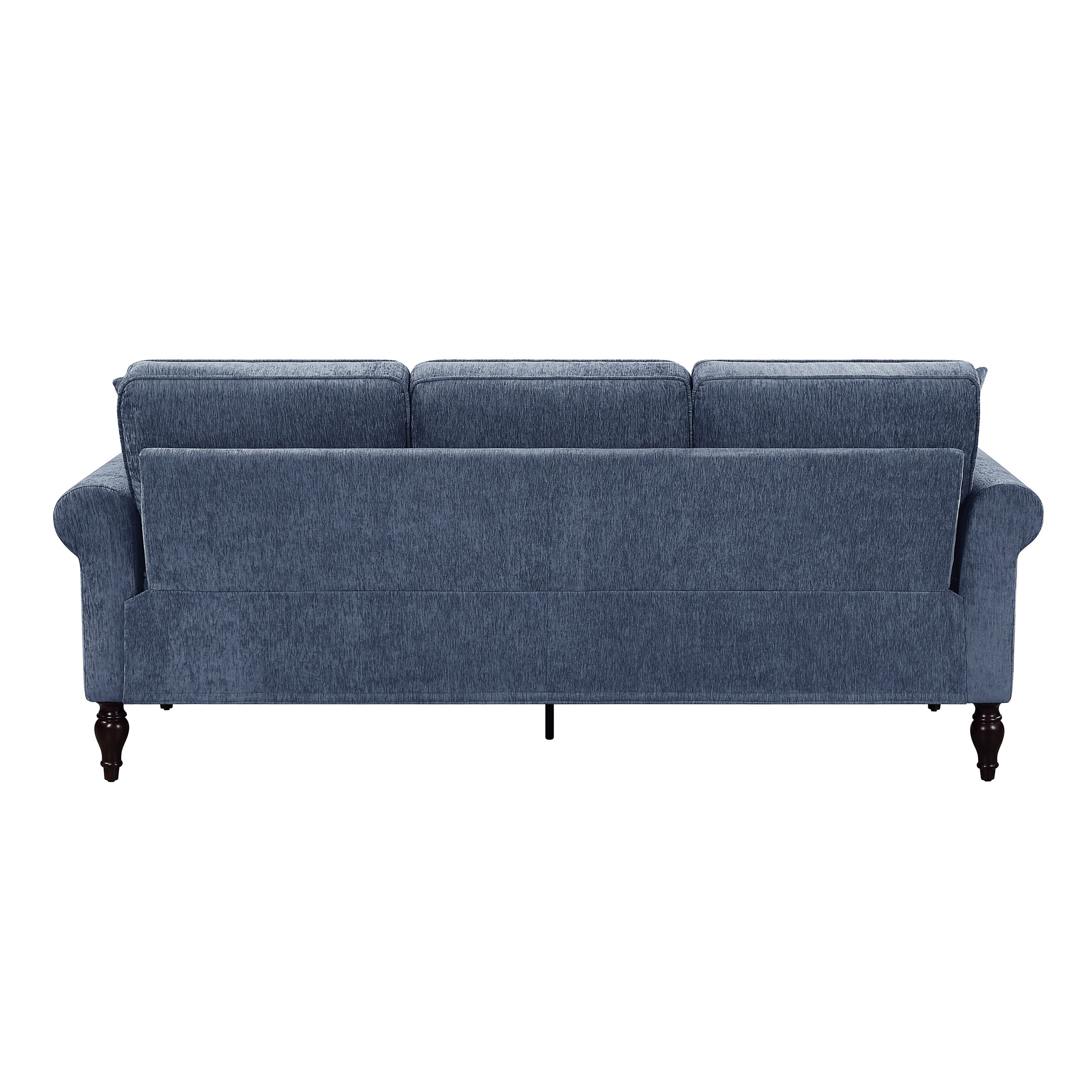 Igny Traditional Chenille Upholstered Rolled Arms Sofa by Furniture of America