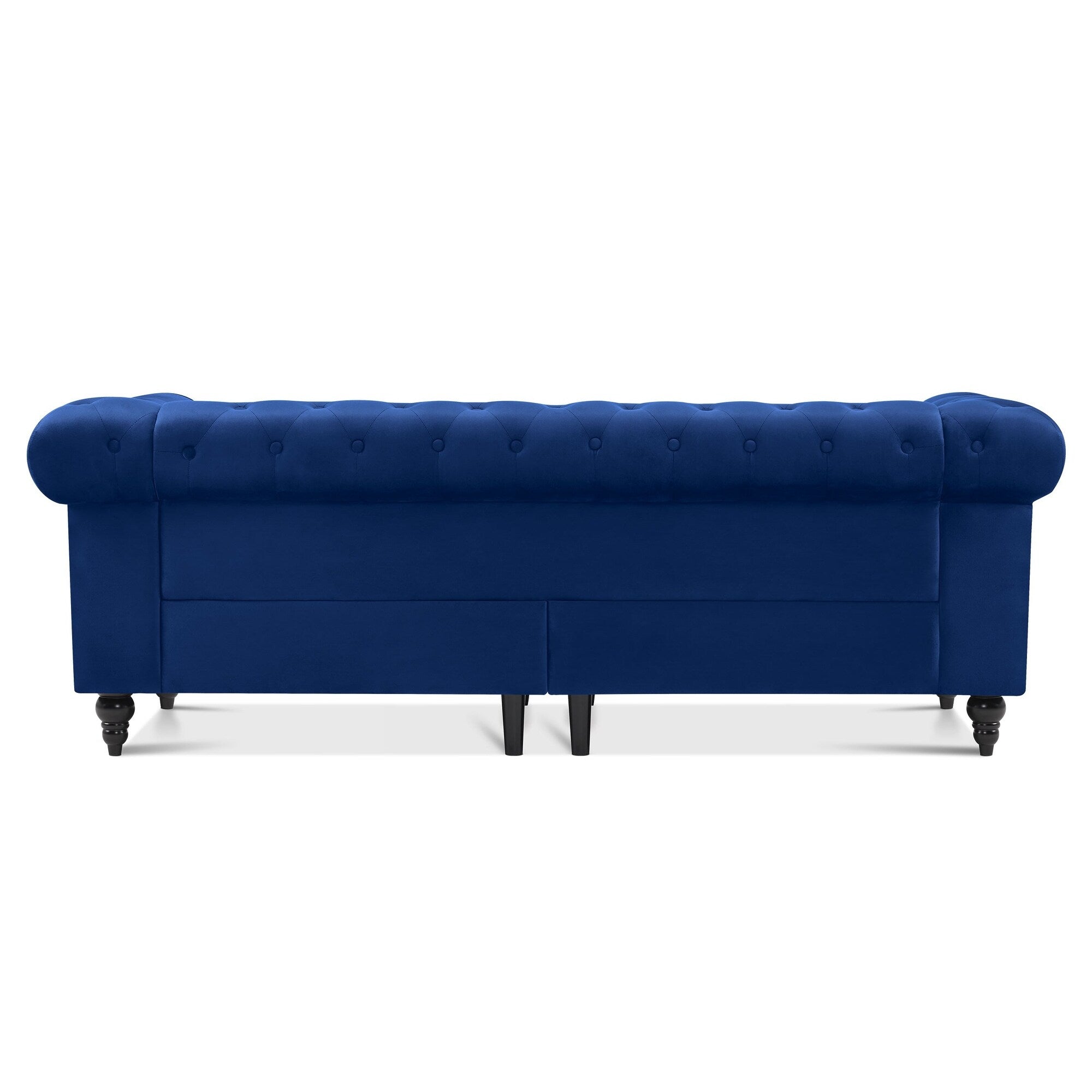 Ivinta Small Office Sofa, Velvet Tufting Chesterfield Sofa, Mid Century Vintage Couch