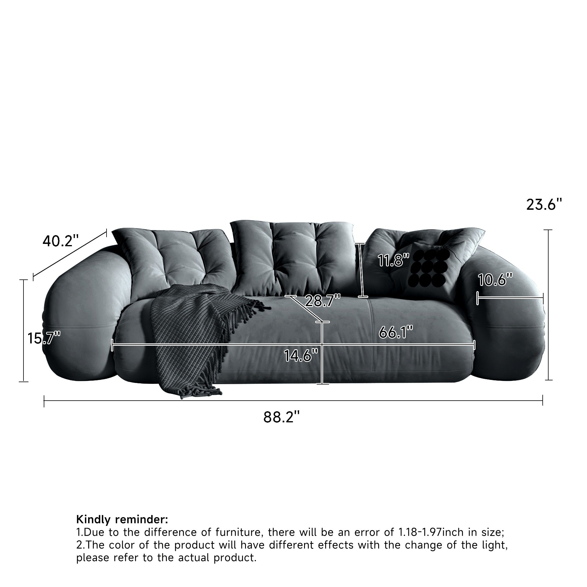 JASIWAY Modern Convertible Sleeper Sofa Chair Bed, White