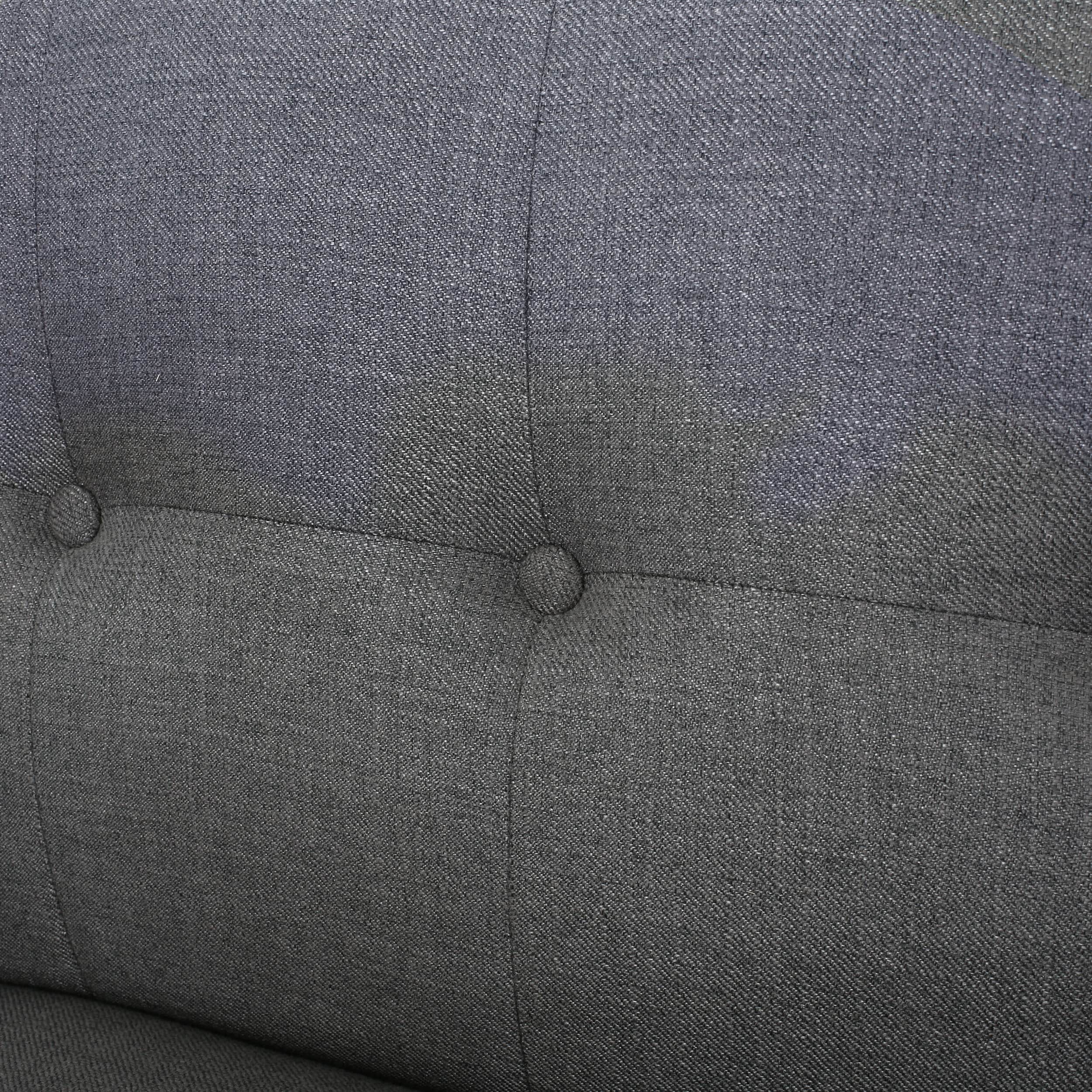 Josephine Mid-century Modern Tufted Fabric Upholstered Sofa by Christopher Knight Home