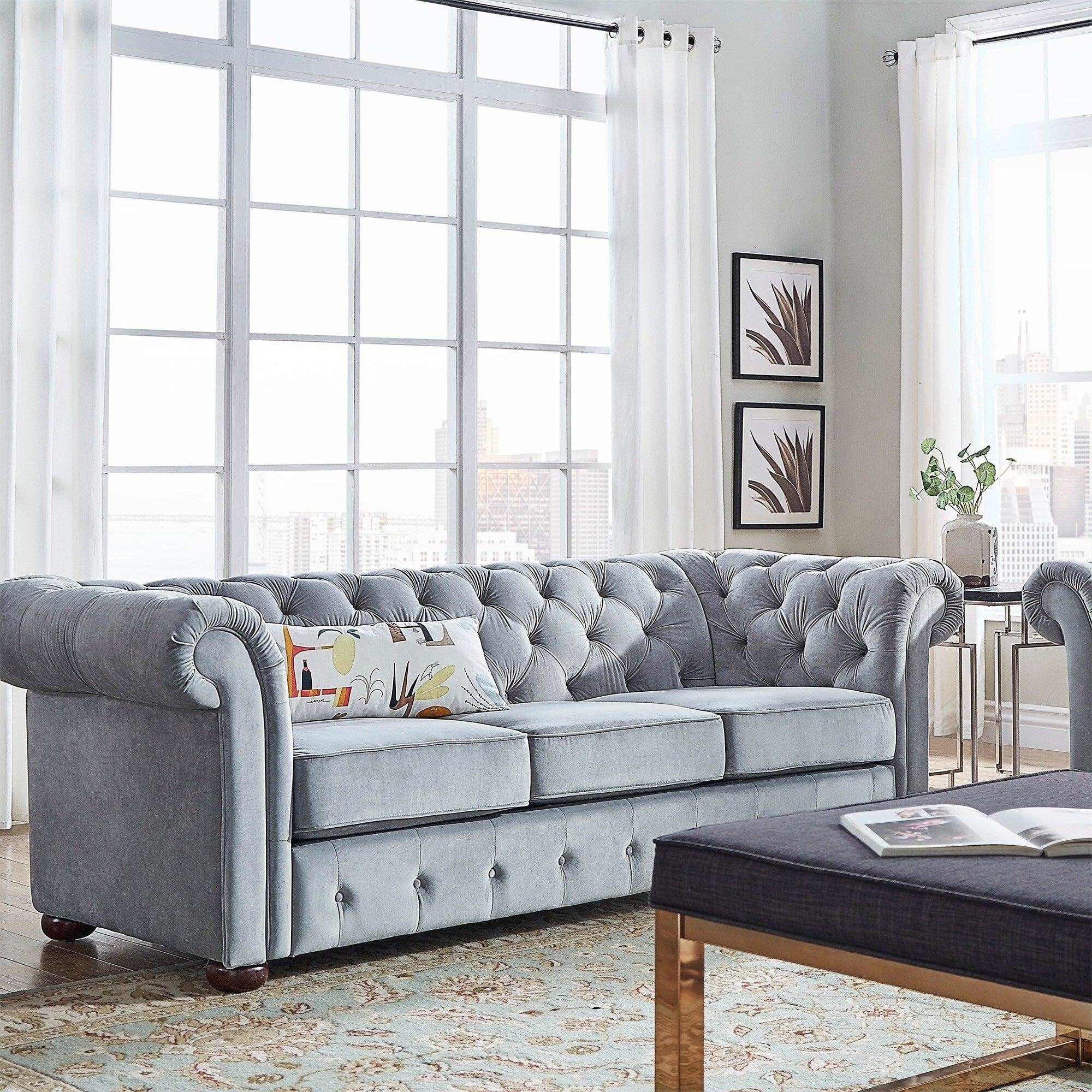 Knightsbridge Tufted Chesterfield Sofa by iNSPIRE Q Artisan