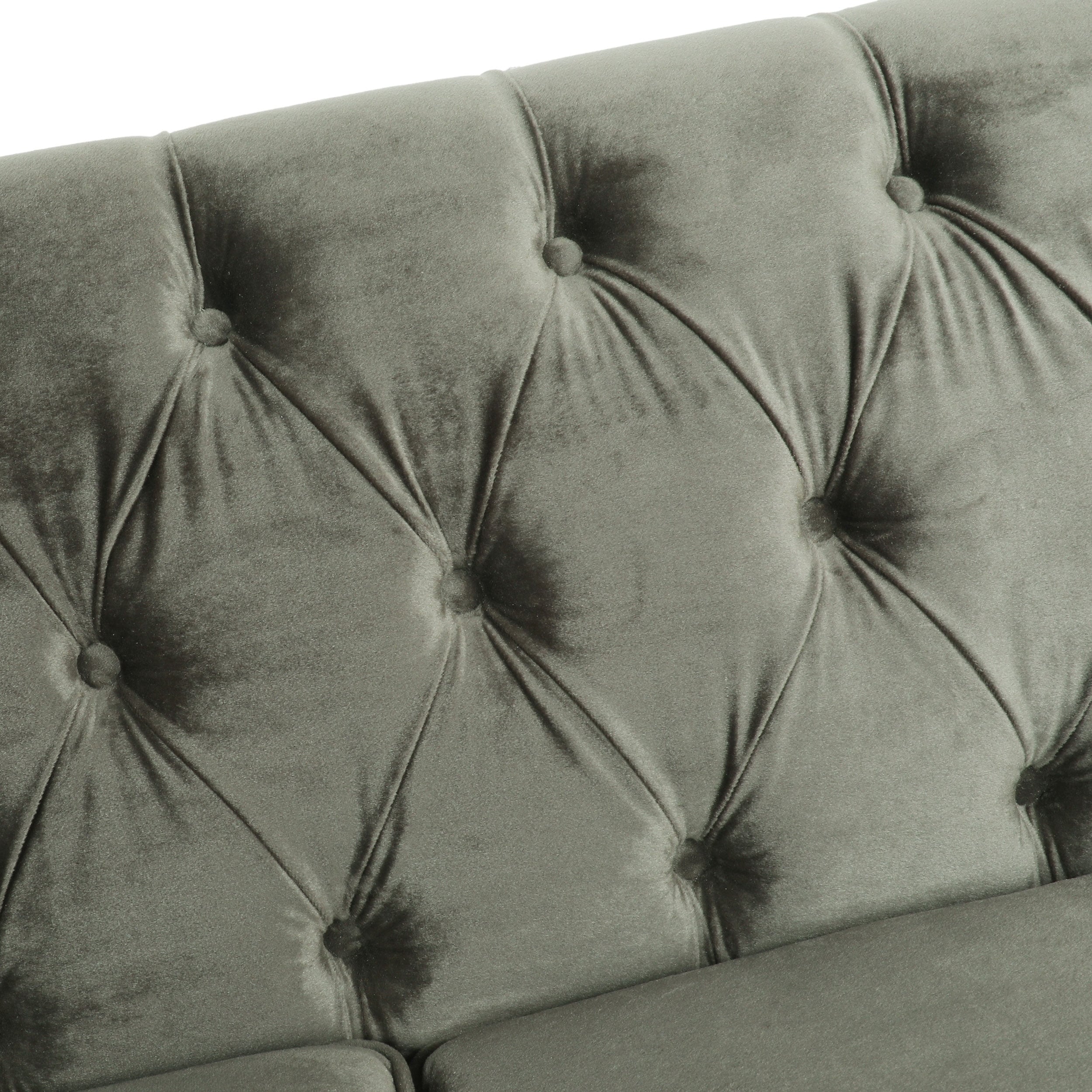 Knouff Tufted Velvet 3-seater Sofa by Christopher Knight Home