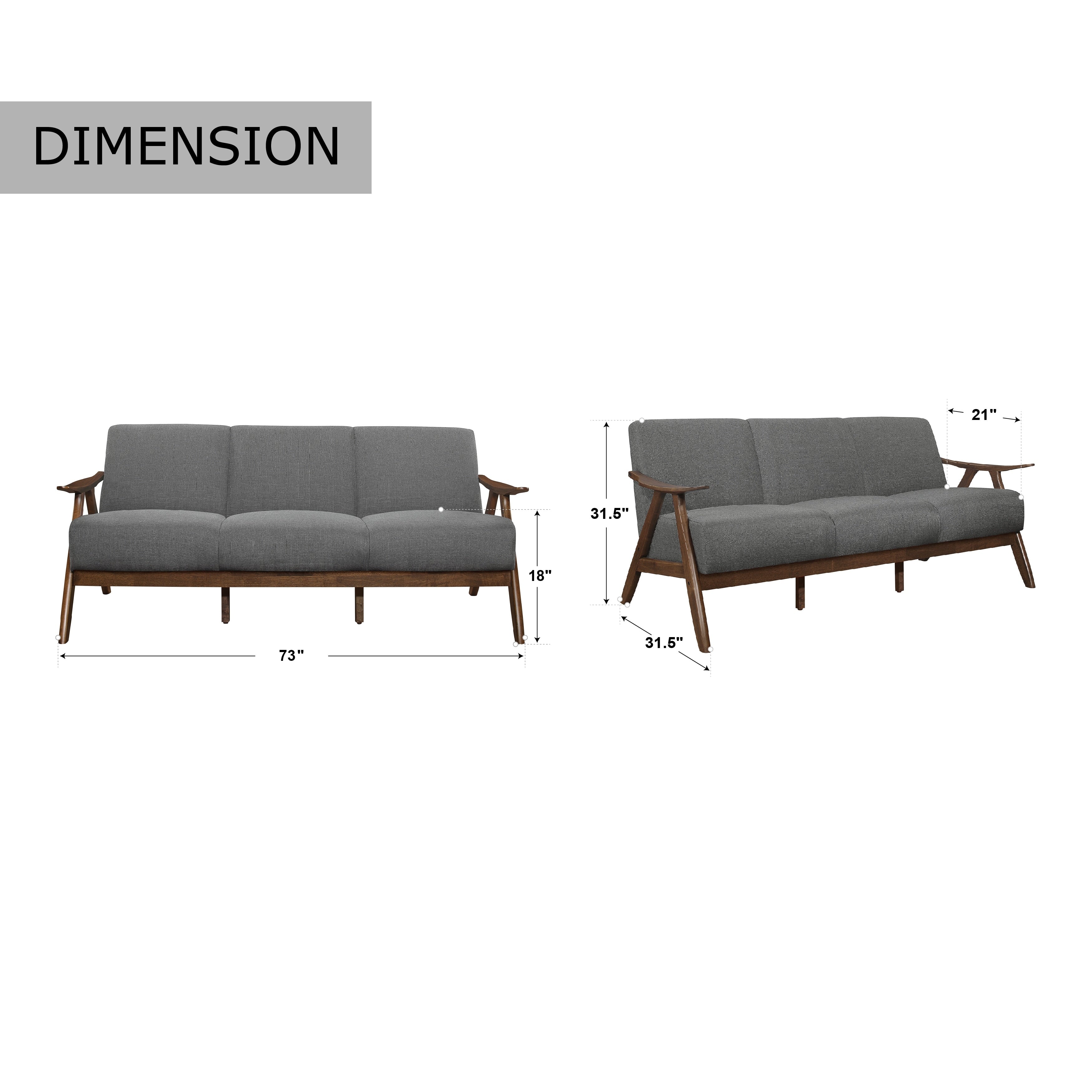Levine Retro Living Room Sofa