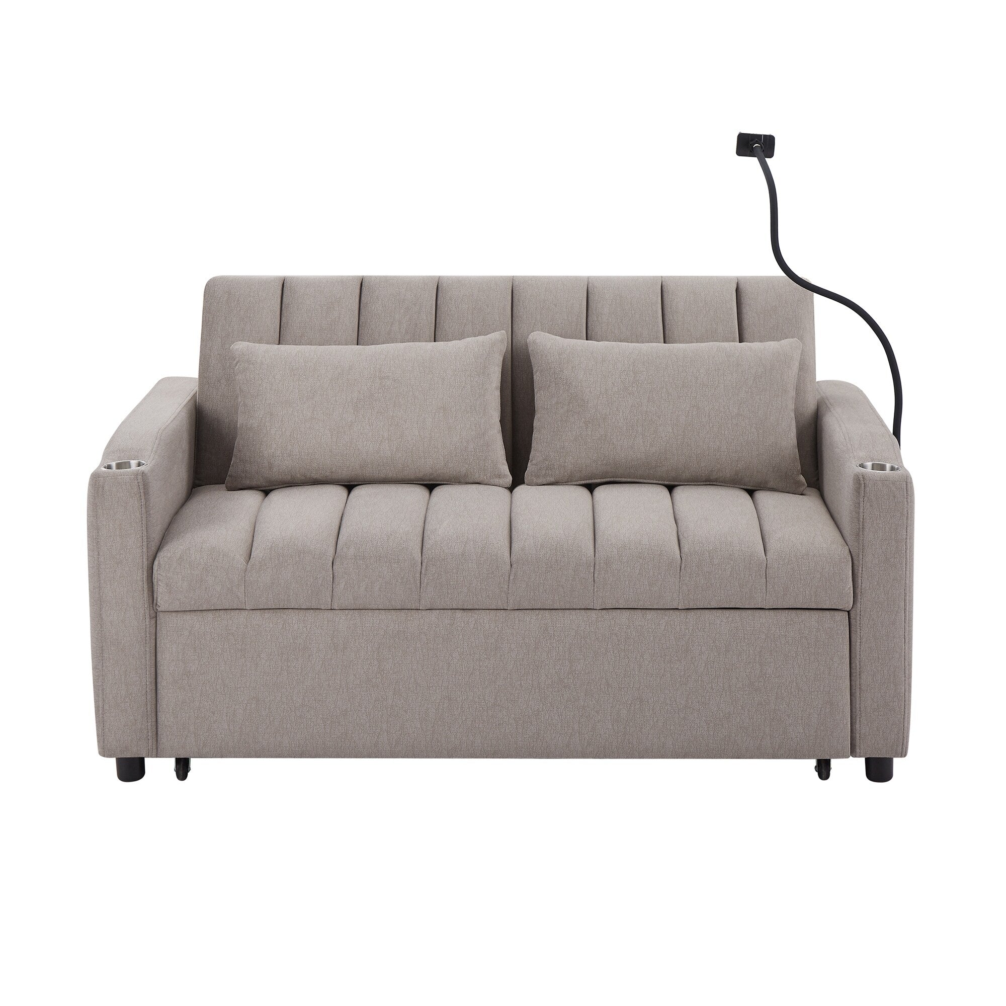 MERAX Convertible Loveseat Sofa, Pull Out Sofa Bed