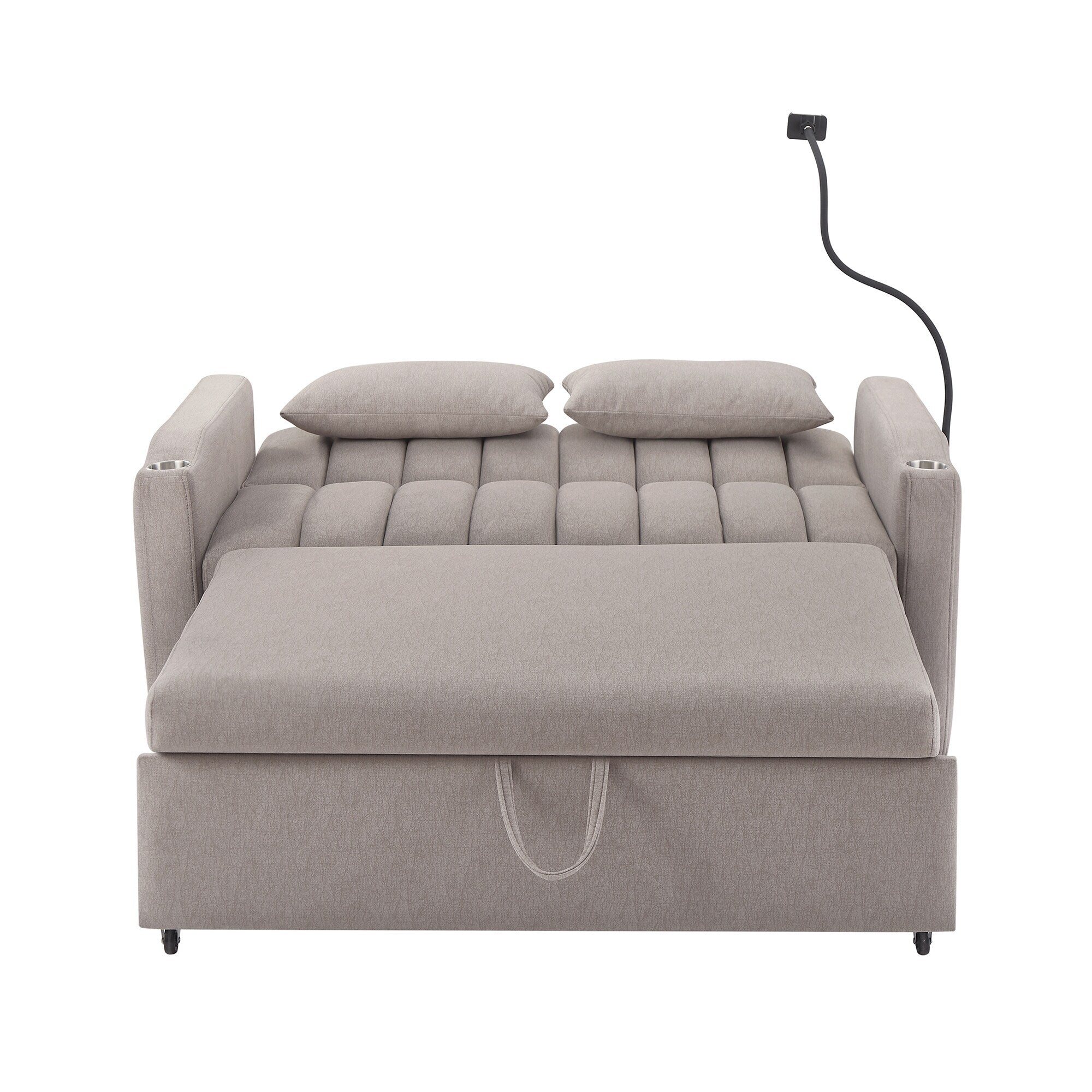 MERAX Convertible Loveseat Sofa, Pull Out Sofa Bed