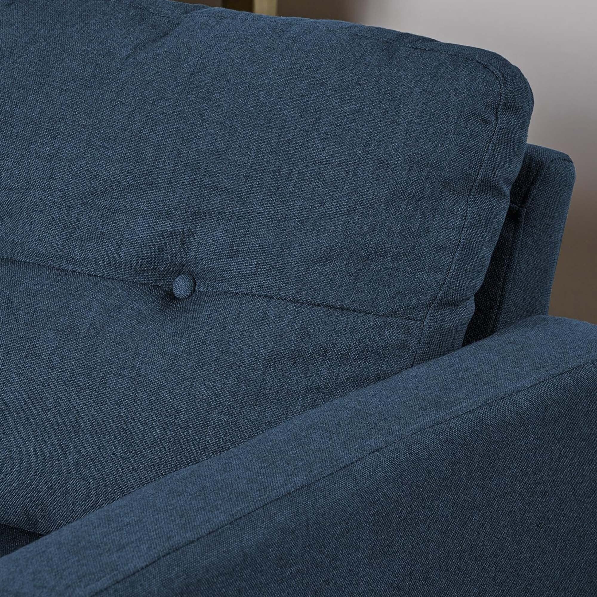 Mid-Century 5-Piece Modular Sectional Sofa with Button-Tufted Cushions for Living Room