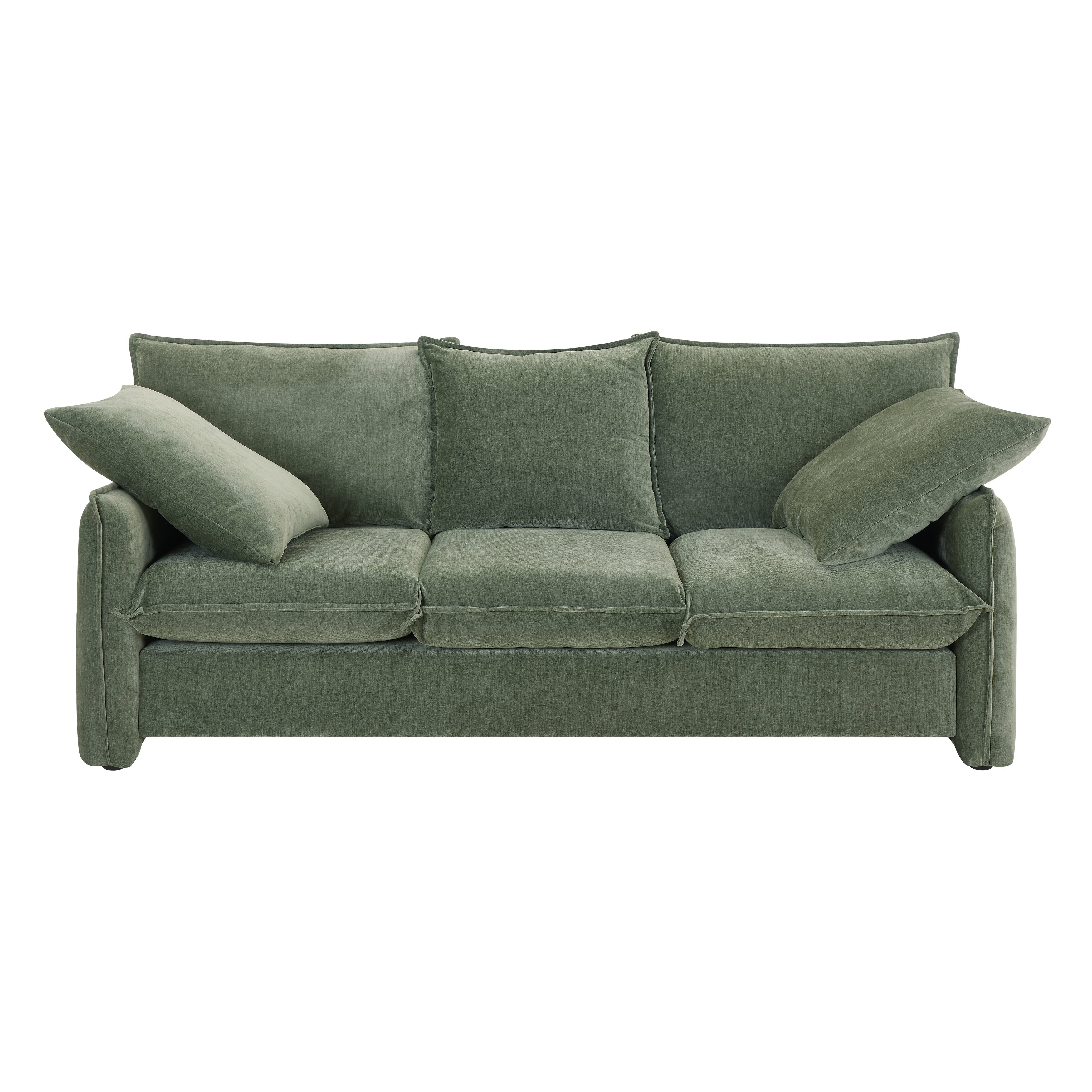 Mid-century Sofa 3 Seater Cozy Couch for Living room Apartment Lounge Bedroom