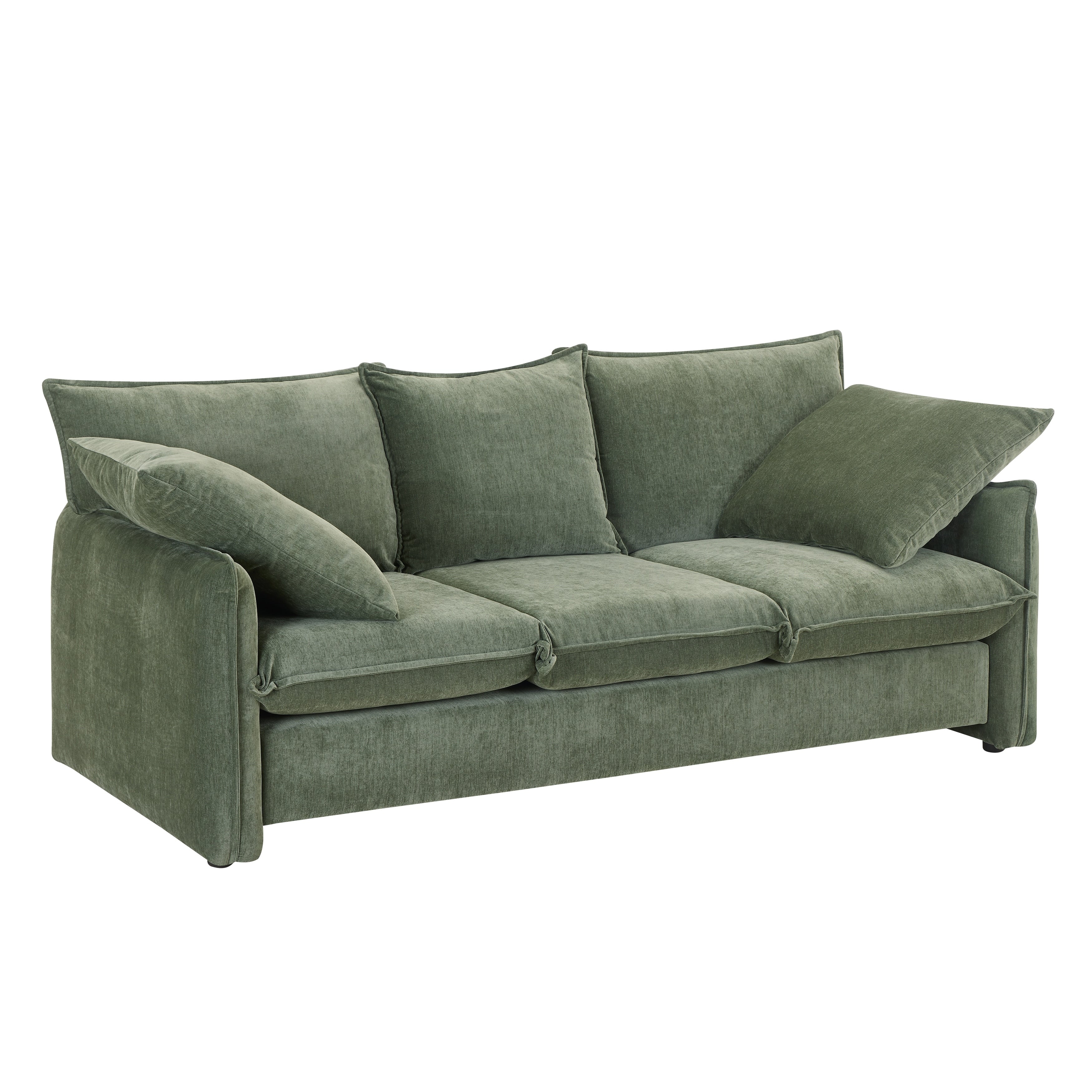 Mid-century Sofa 3 Seater Cozy Couch for Living room Apartment Lounge Bedroom