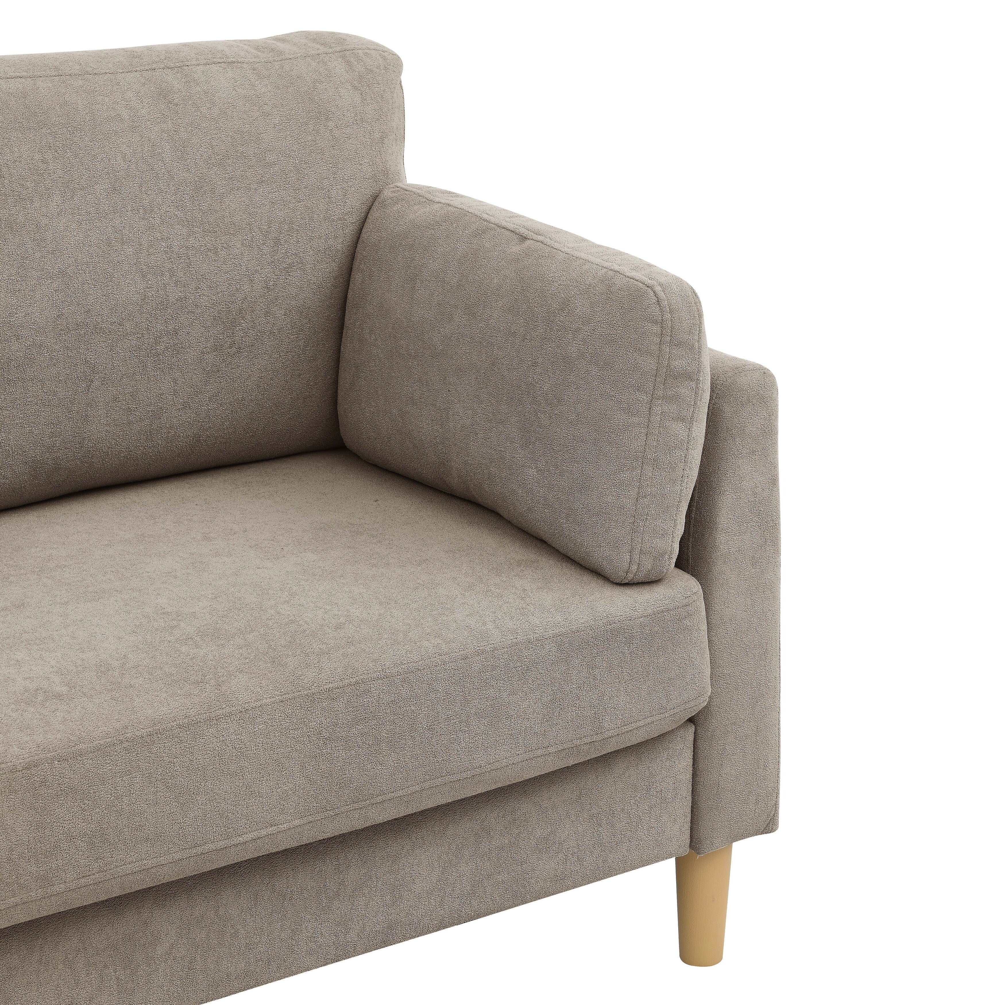 Minimalist Upholstered Sofa - 2 Seats - 30.5 D x 66 W x 35 H