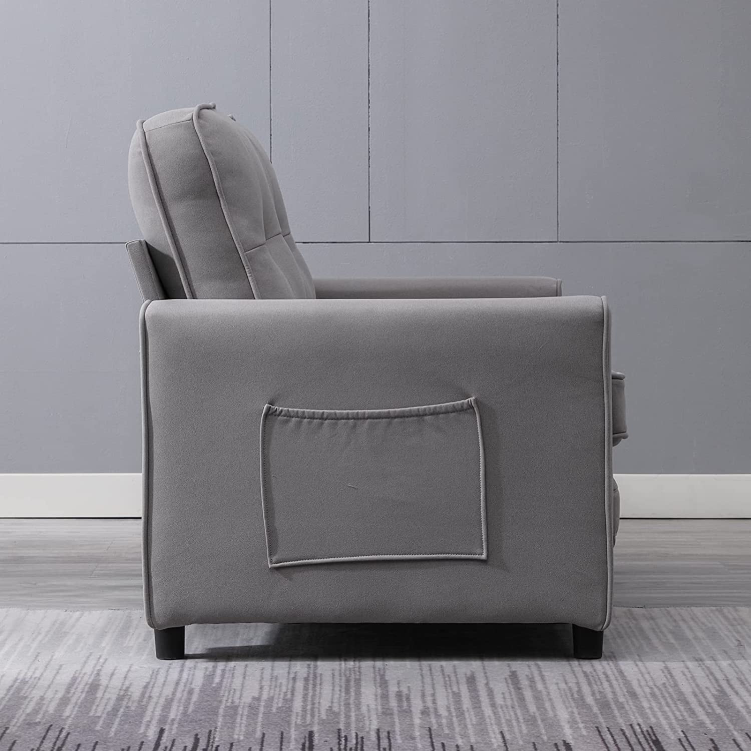 Mixoy Modern Loveseat,3-in-1 Pull Out Sleeper Sofa Bed with Tri-Folding Mattress