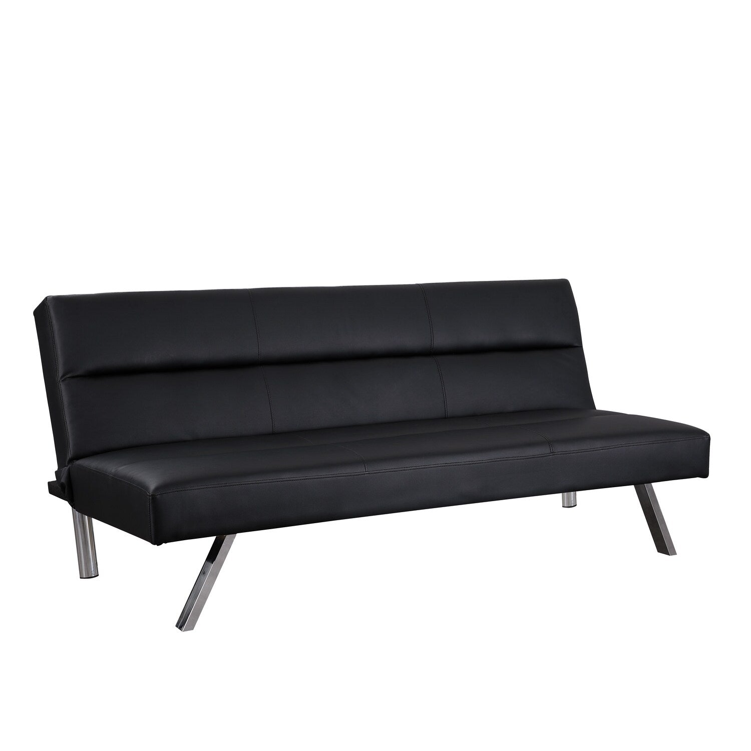 Modern Futon Sofa Bed, Convertible Sofa Futon, Split Back Linen Sleeper Couch for Living Room
