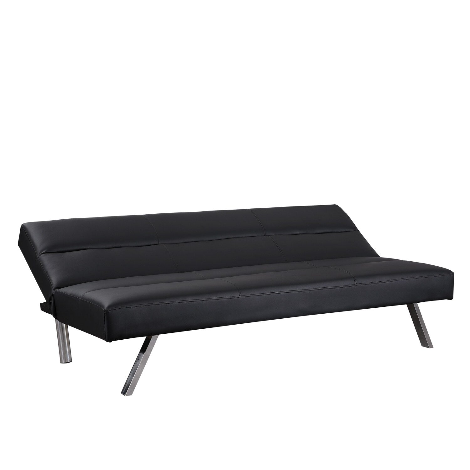 Modern Futon Sofa Bed, Convertible Sofa Futon, Split Back Linen Sleeper Couch for Living Room