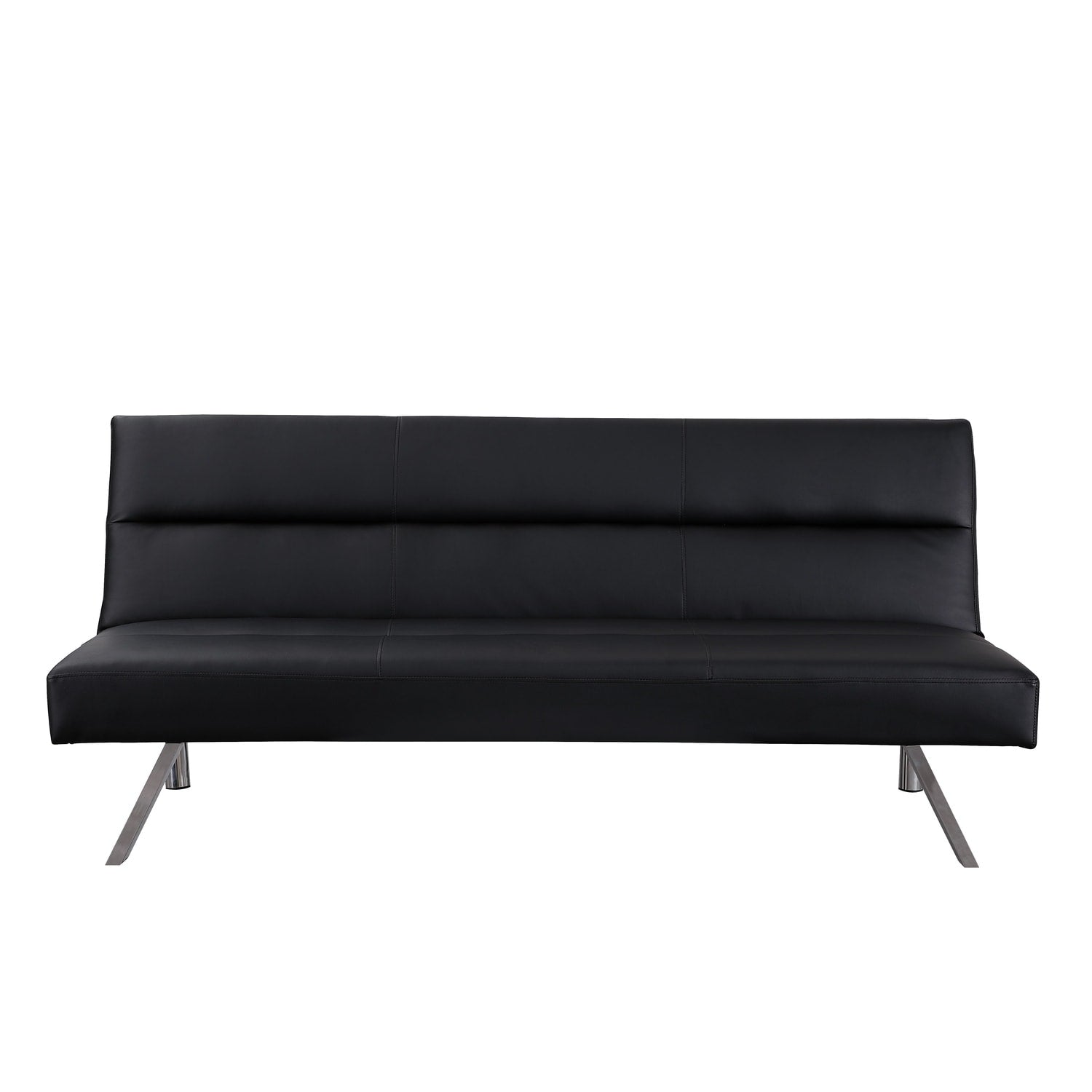 Modern Futon Sofa Bed, Convertible Sofa Futon, Split Back Linen Sleeper Couch for Living Room