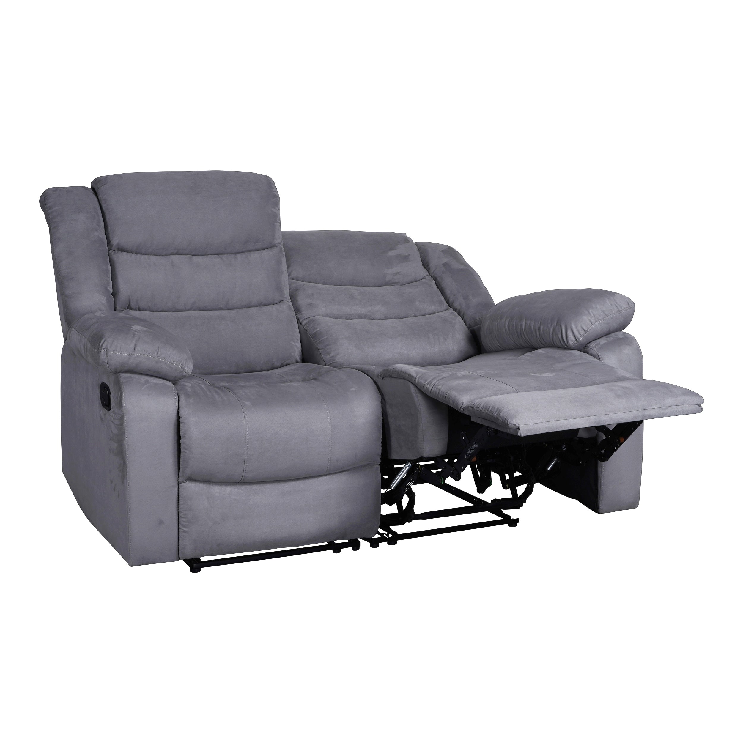 Modern 3-Piece Manual Reclining Living Room Sofa Set with Dropdown Table and Console