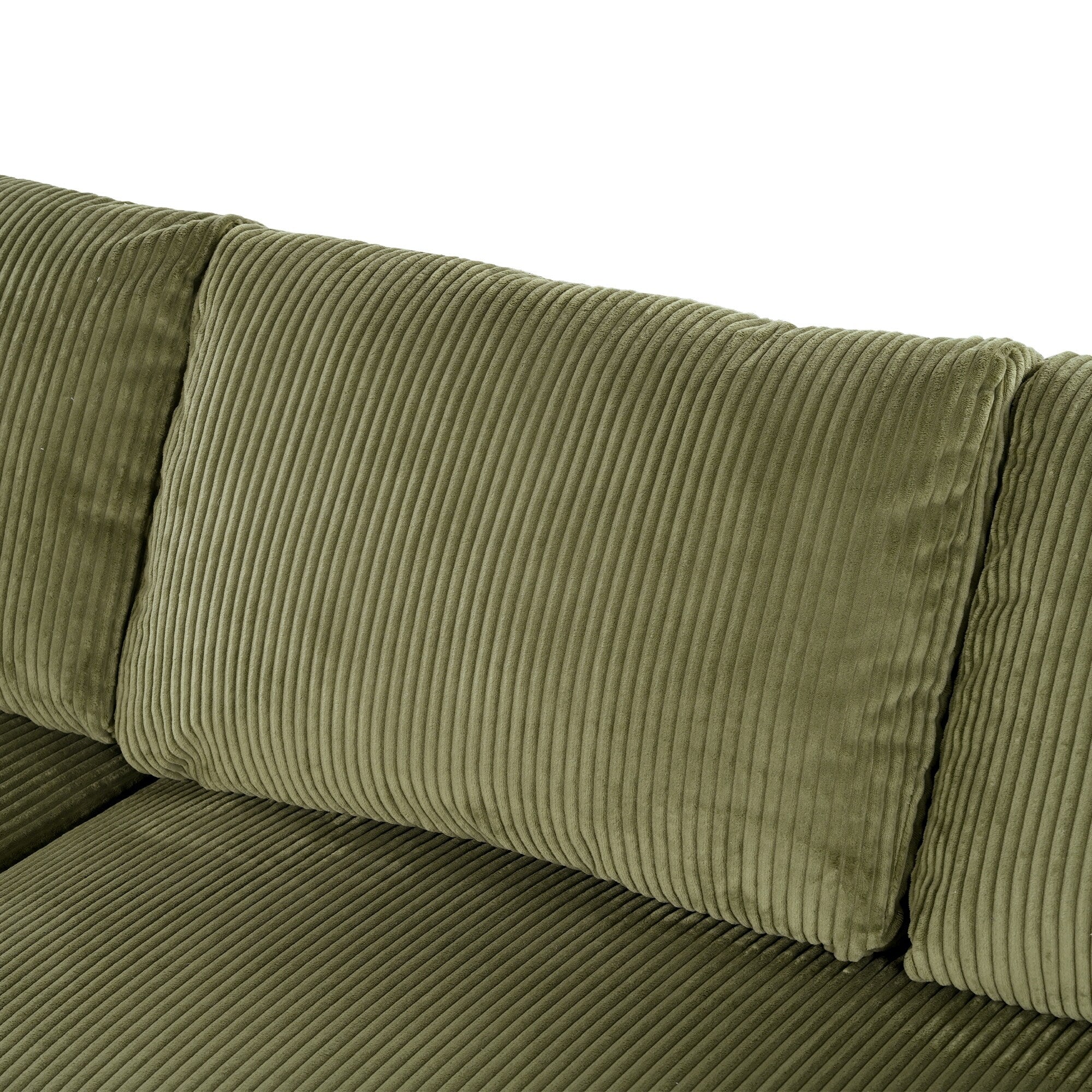 Modern Oversized 3-Seater Sectional Sofa with Cup Holders and USB Charging Ports, Thick Cushions for Living Room
