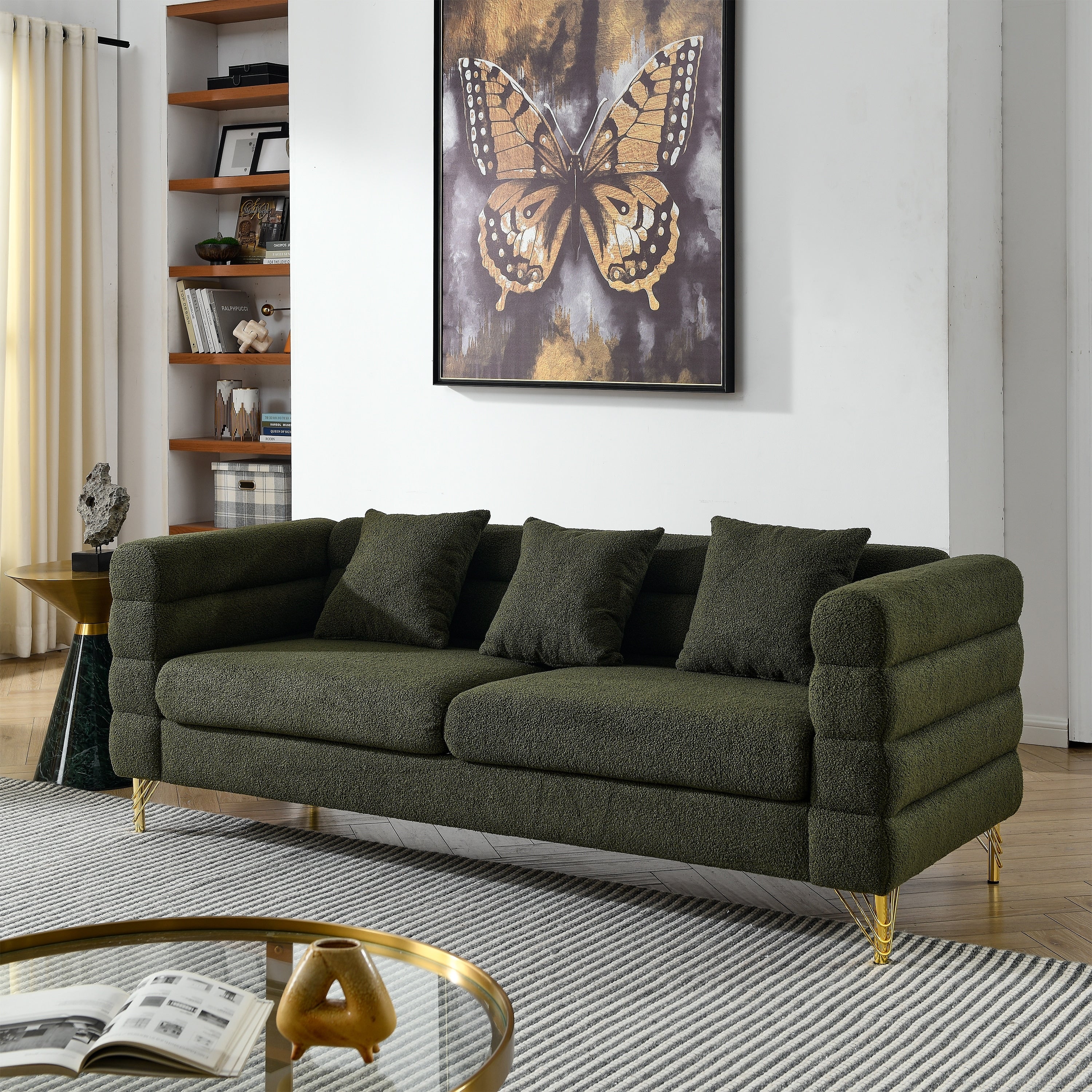 Modern Oversized Streamline 3-Seat Sofa
