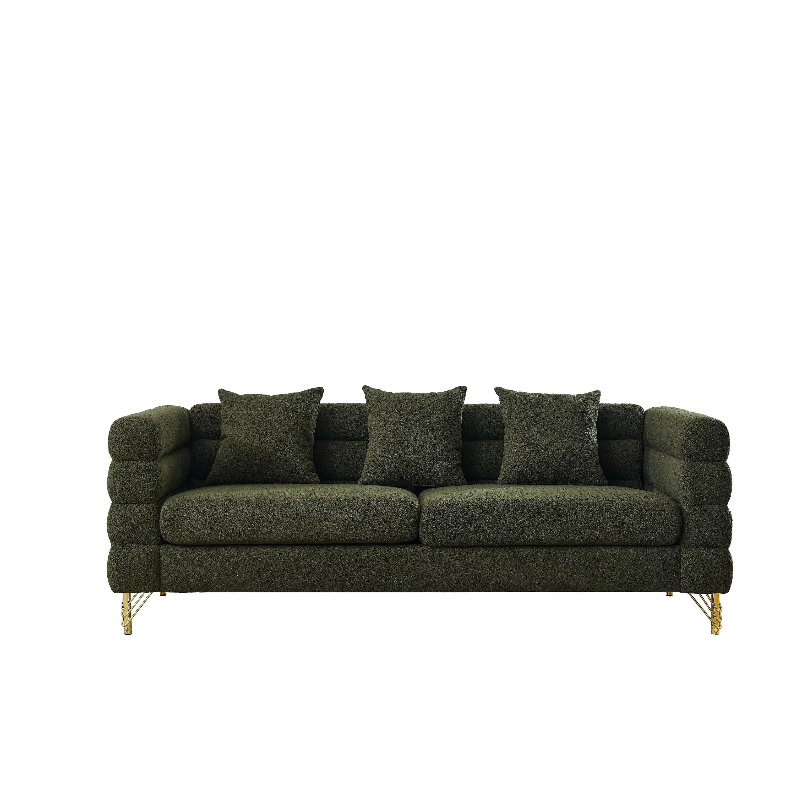 Modern Oversized Streamline 3-Seat Sofa