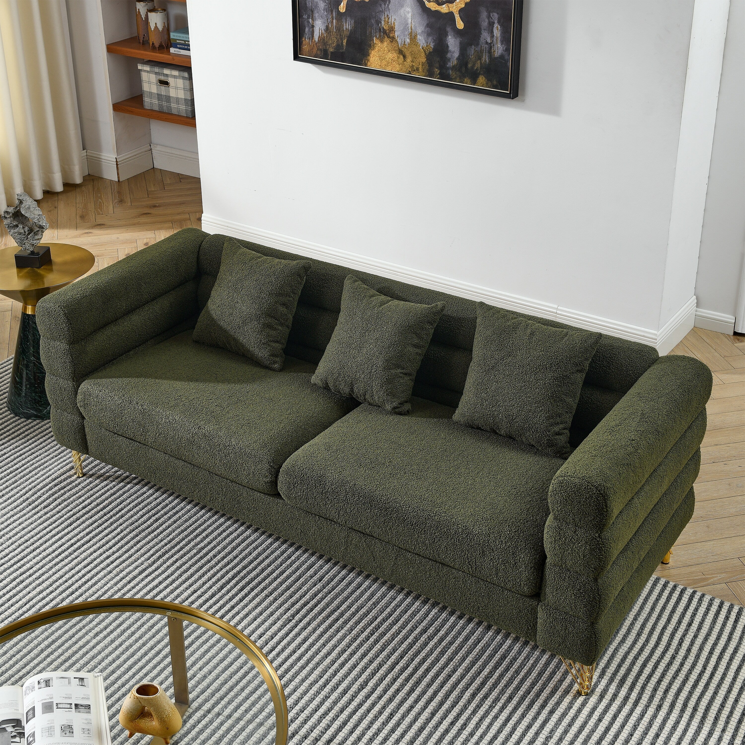 Modern Oversized Streamline 3-Seat Sofa