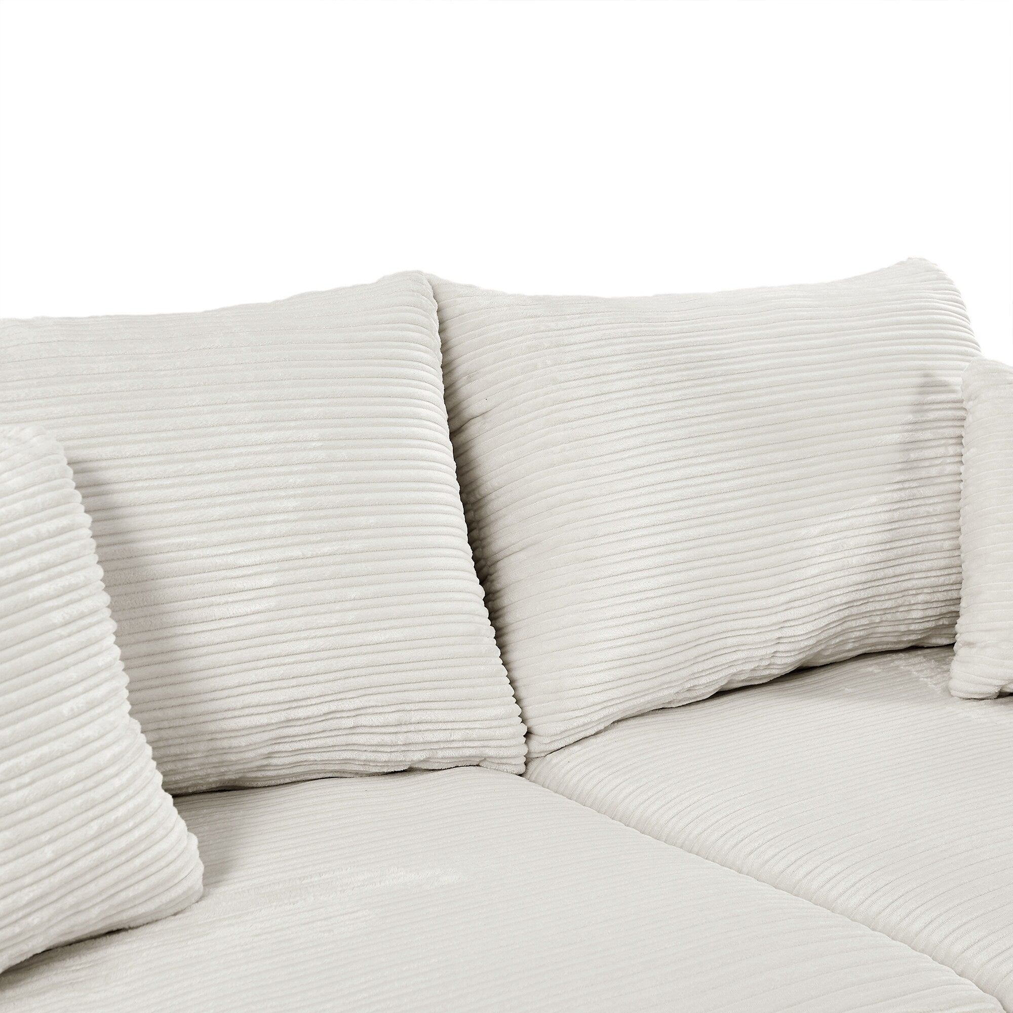 Modern Single Sofa with Movable Ottoman, Hidden Storage, USB Ports, Cup Holders and Phone Holder for Living Room