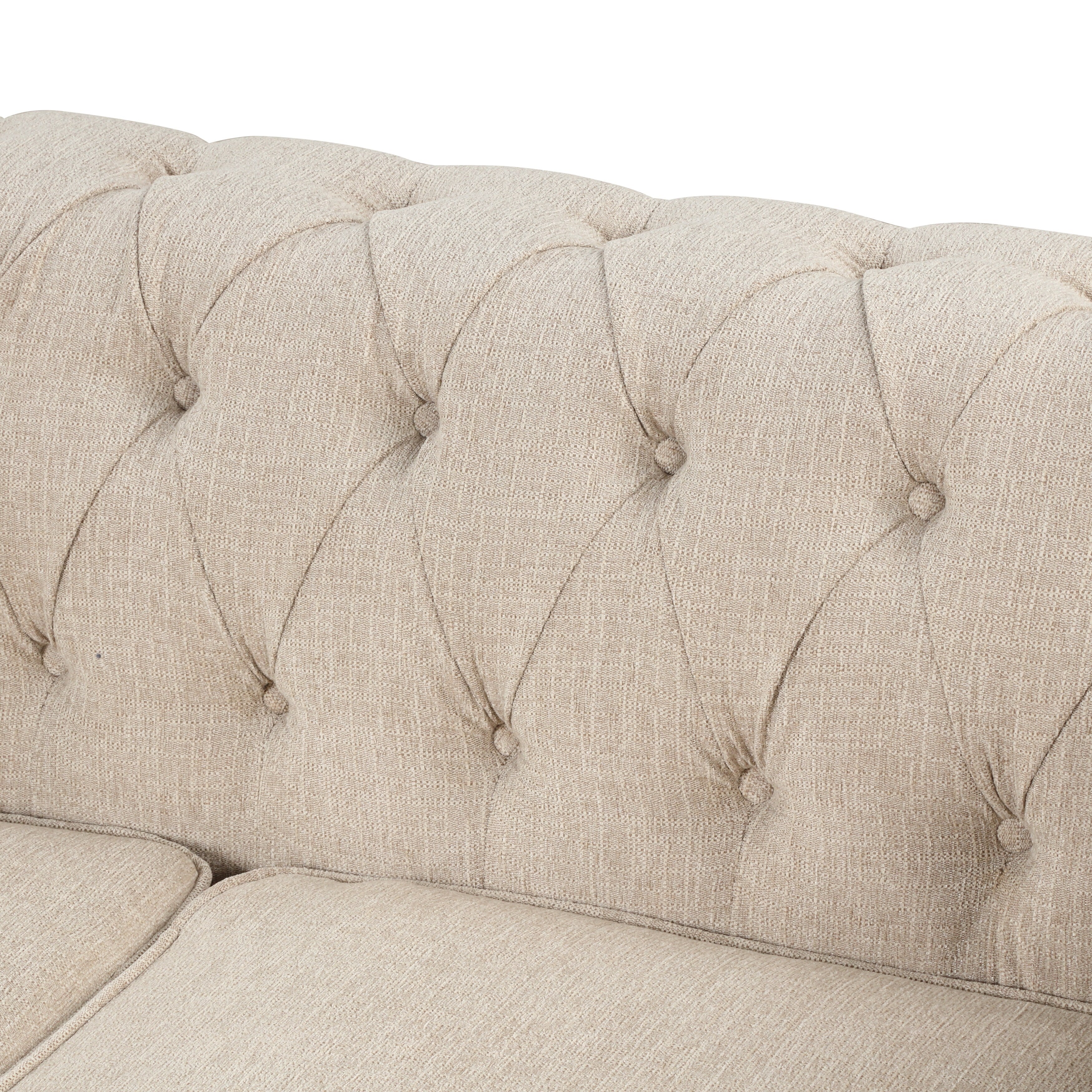 Morden Fort Chesterfield Sofa Living Room Furniture Couches Linen