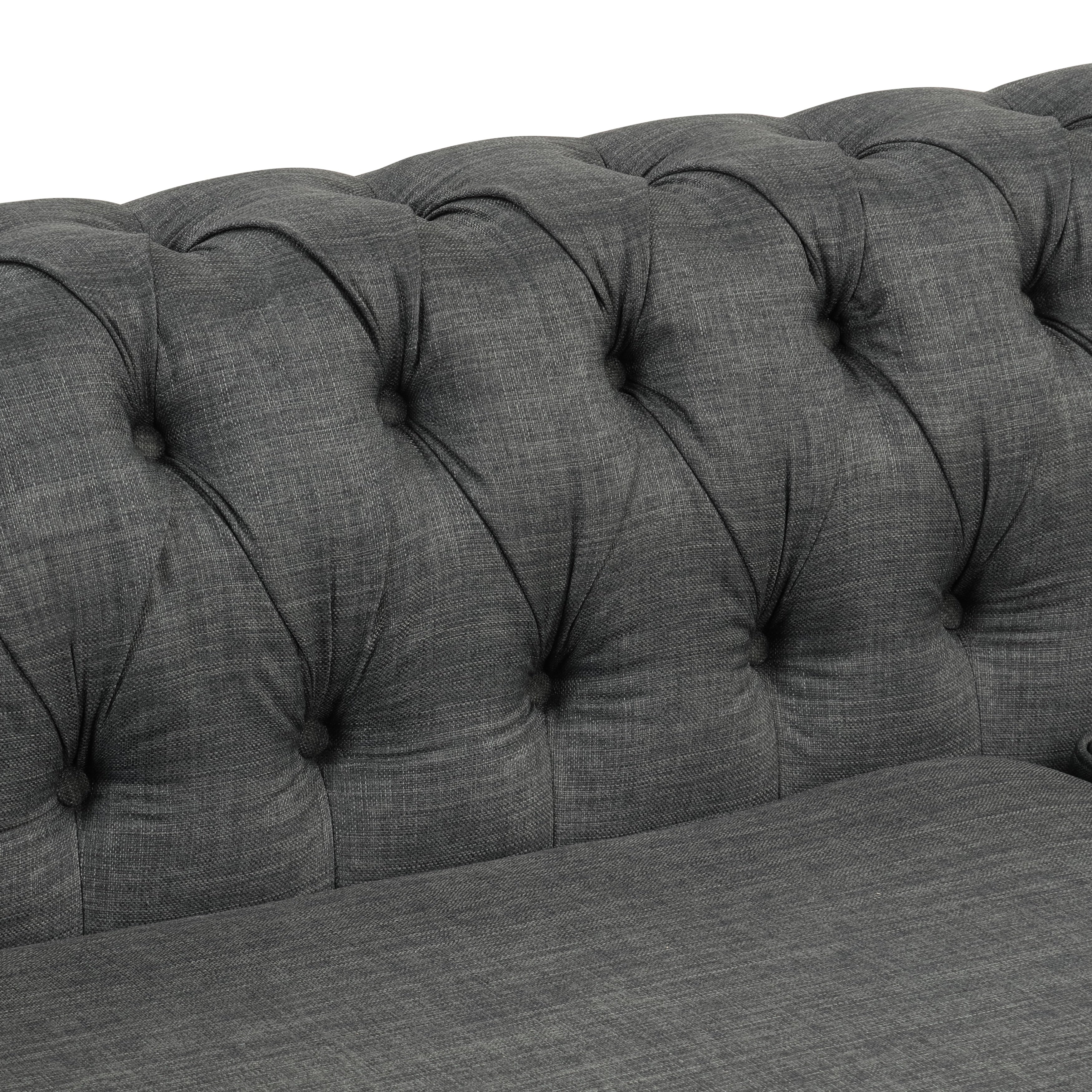 Morden Fort Chesterfield Sofa Living Room Furniture Couches Linen