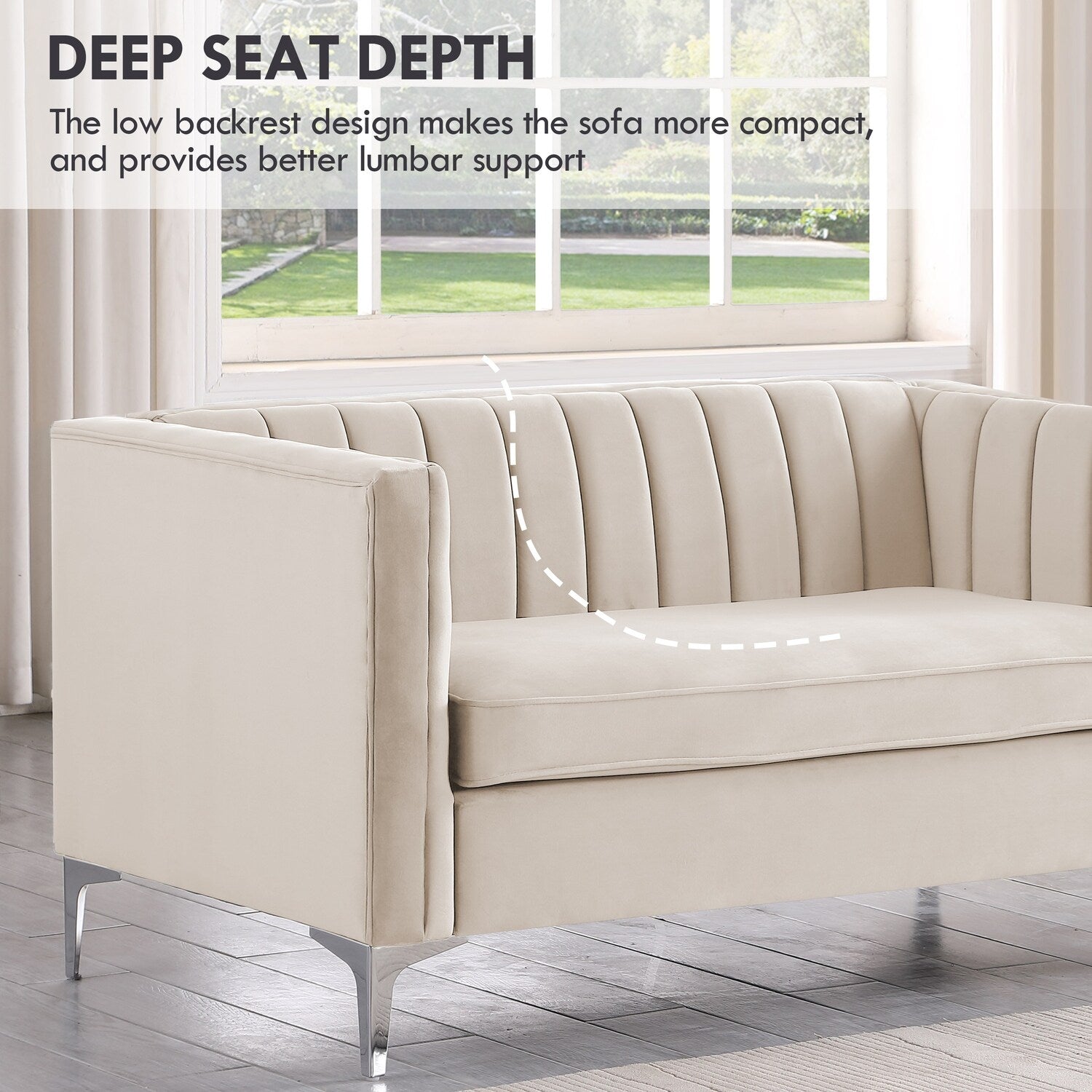 Morden Fort Upholstered Accent Living Room Sofa