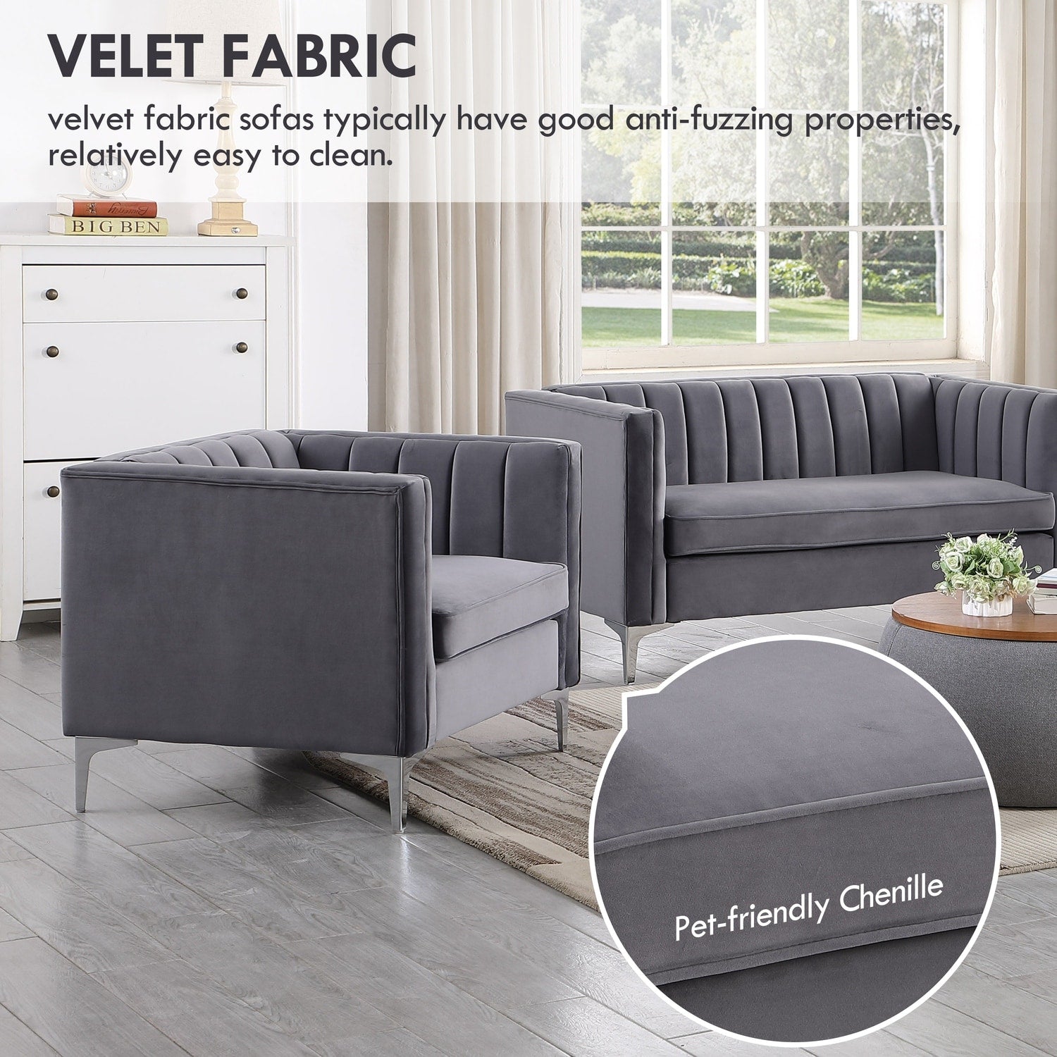 Morden Fort Upholstered Accent Living Room Sofa