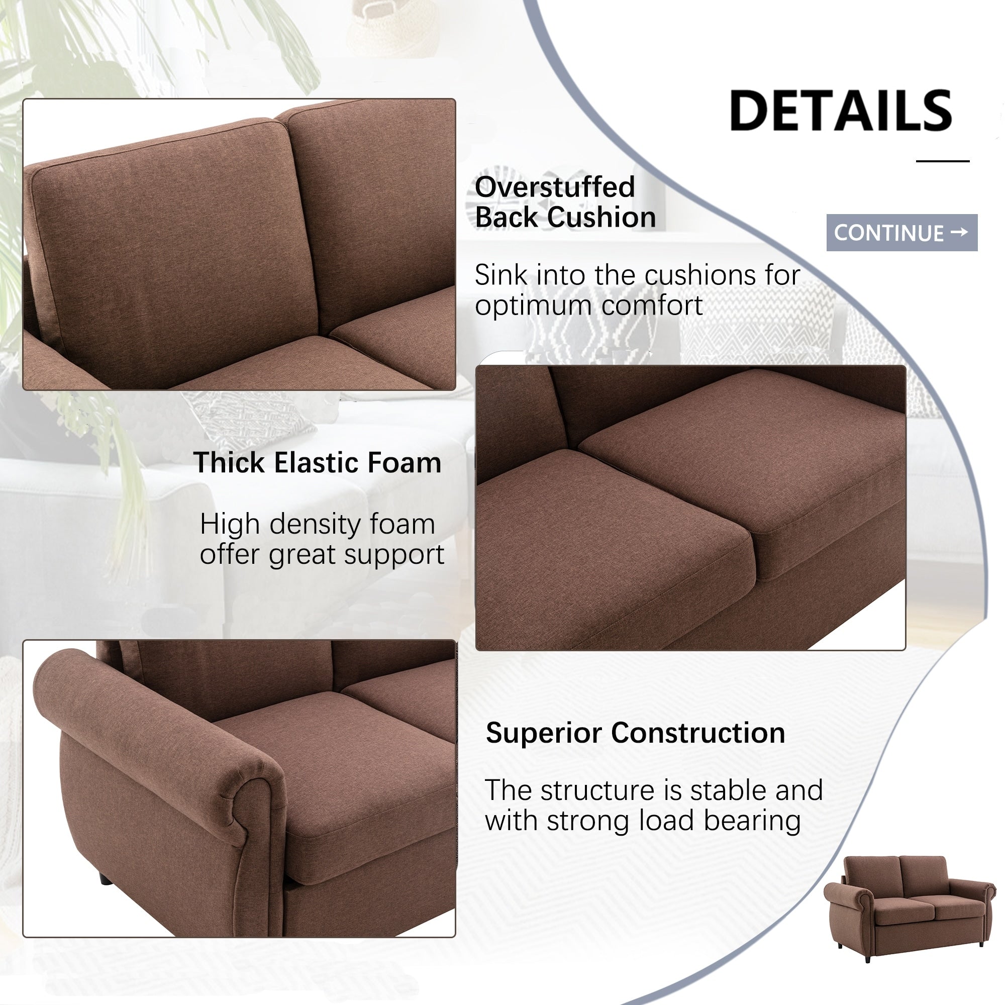 Orisfur Pull Out Sofa Bed