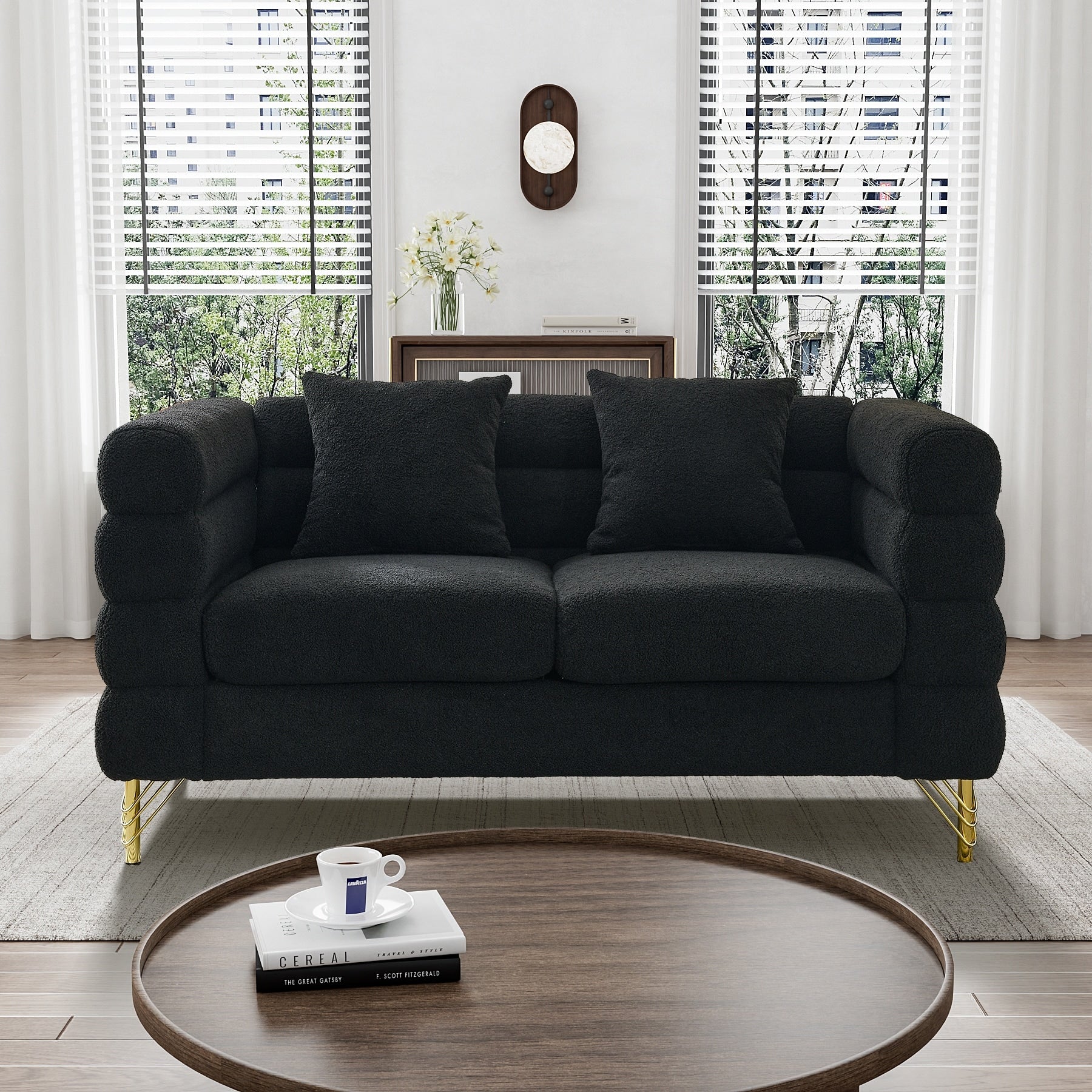 Ouyessir Mid Century Sofa Couch for Bedroom, Living Room, Lounges, Office, Apartment